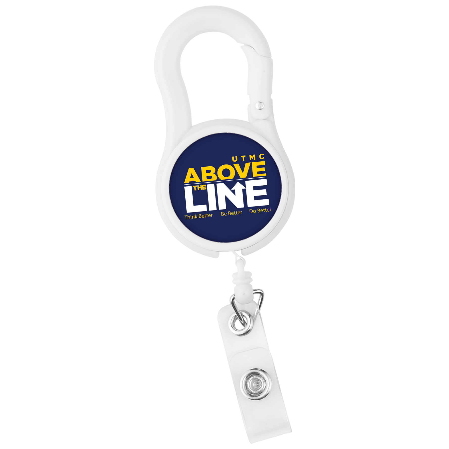 Picture of Carabiner Tape Measure Retractable Badge Reel