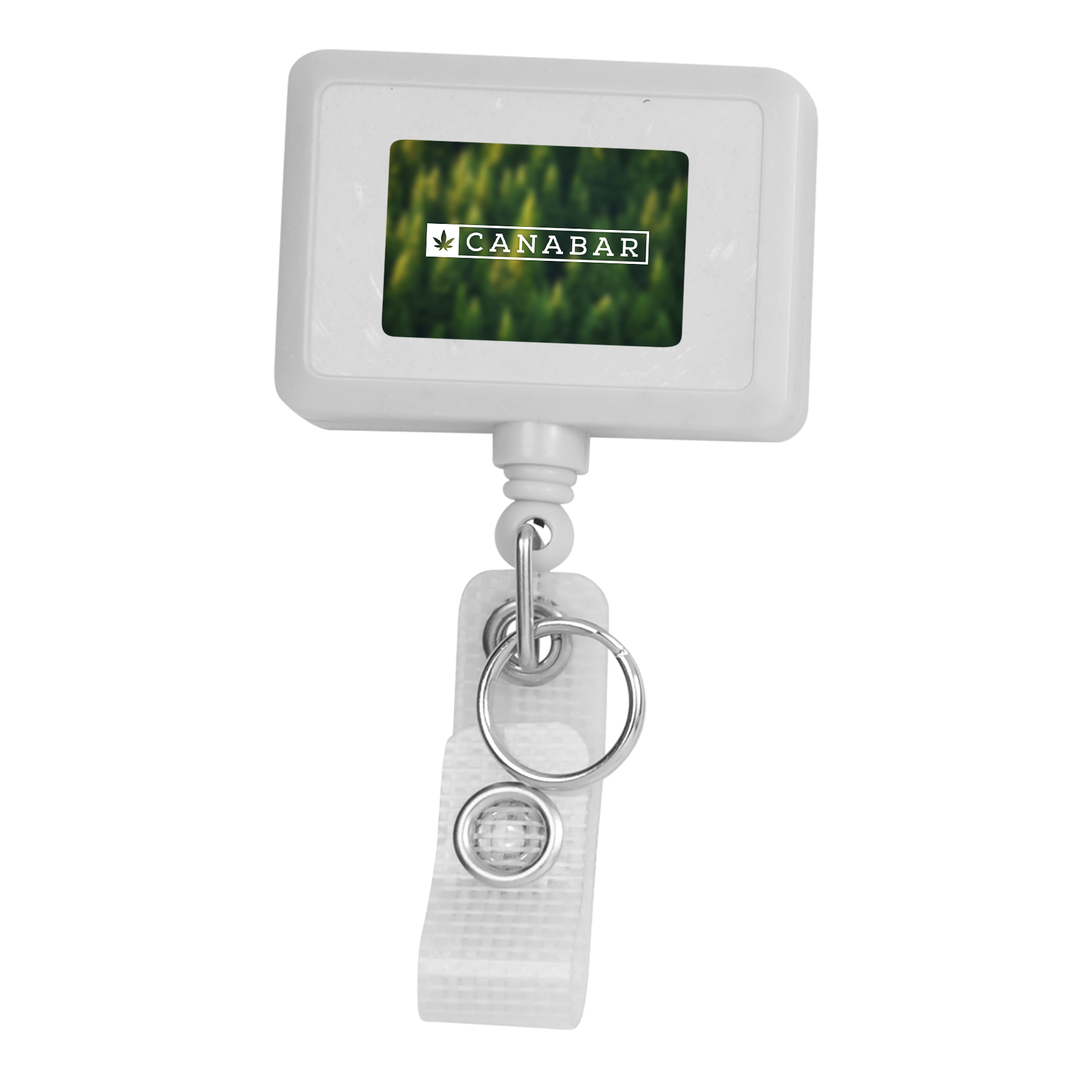 Picture of Hemp Jumbo Rectangle Retractable Badge Reel
