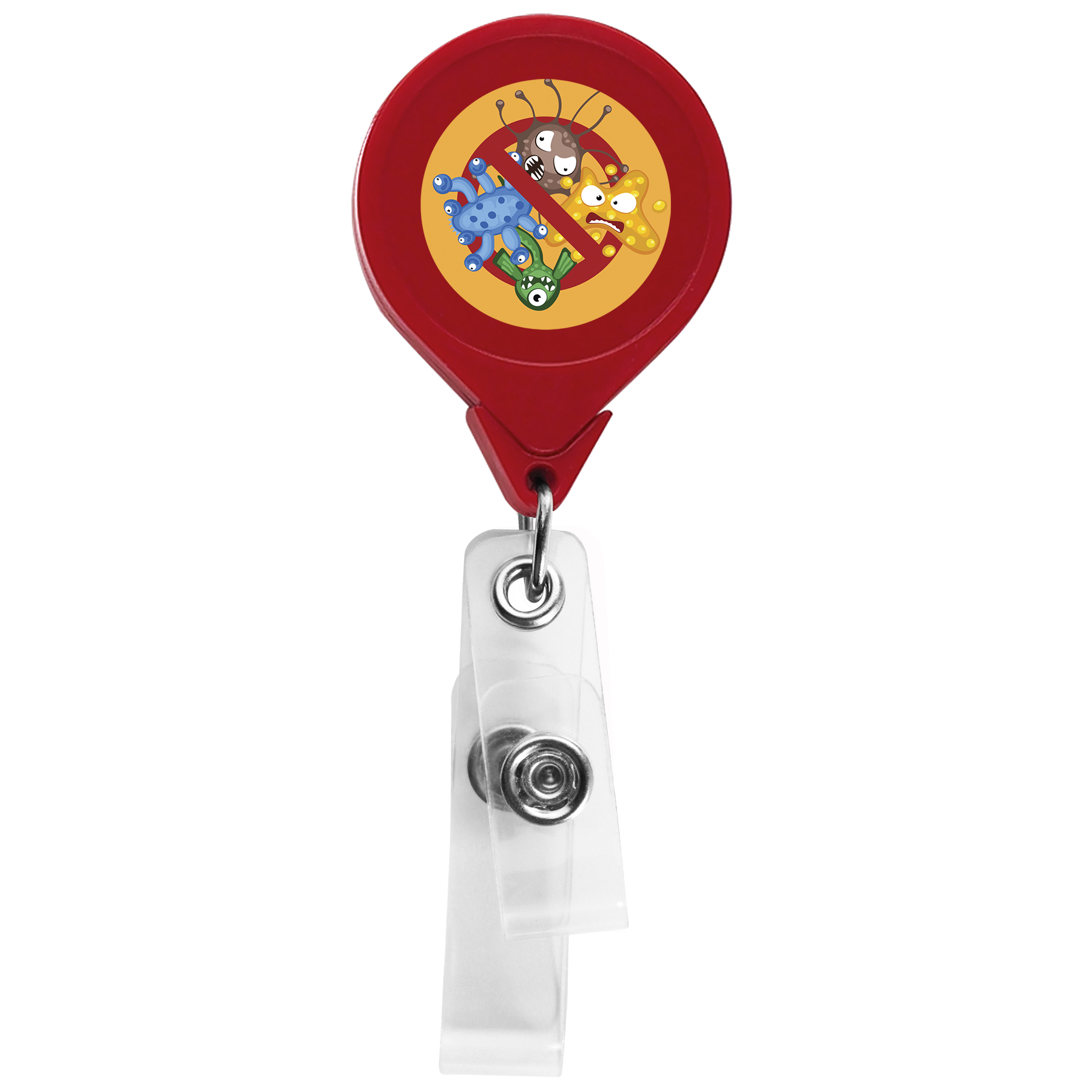 Picture of Anti-Microbial Round 2 Strap Retractable Badge Reel