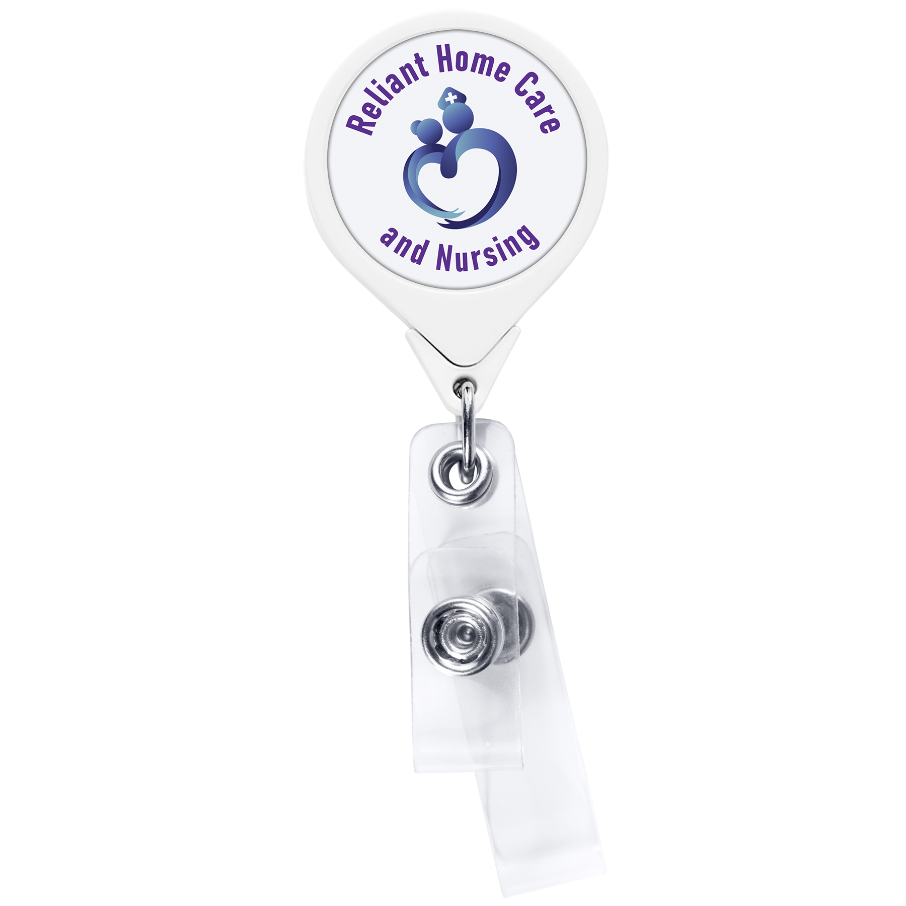 Picture of Anti-Microbial Round 2 Strap Retractable Badge Reel