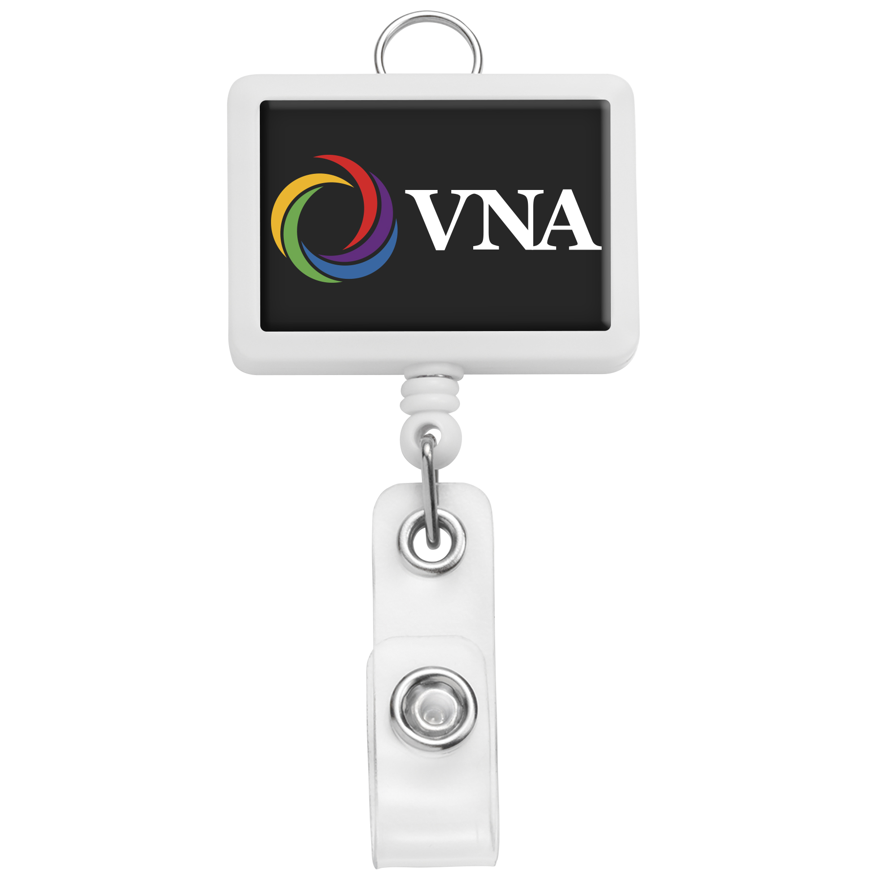 Picture of Jumbo Rectangle Badge Reel w/lanyard attachment