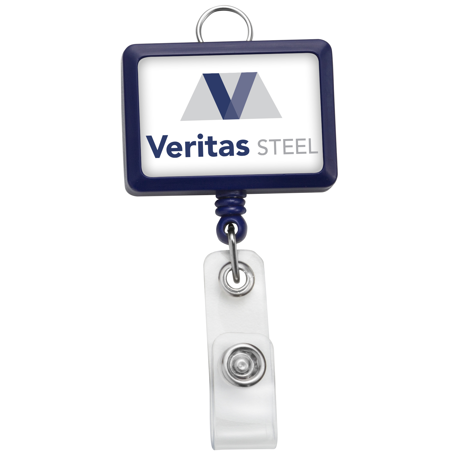Picture of Jumbo Rectangle Badge Reel w/lanyard attachment