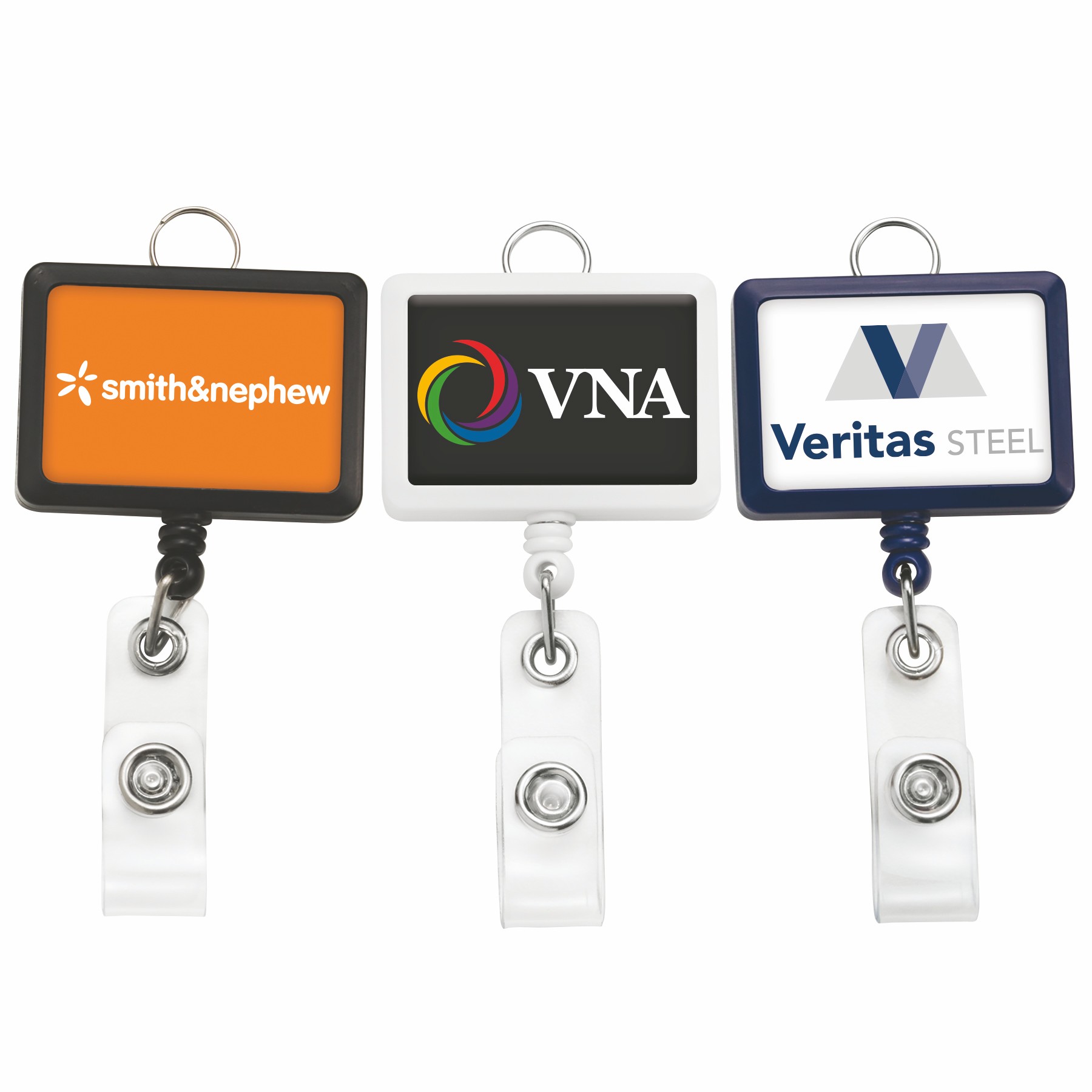 Picture of Jumbo Rectangle Badge Reel w/lanyard attachment