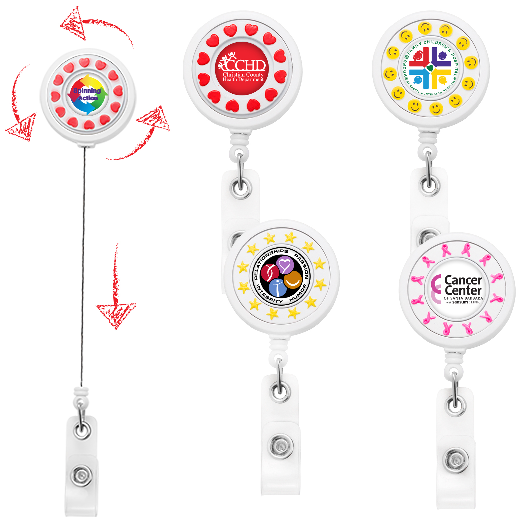 Picture of Spinning Retractable Badge Reels