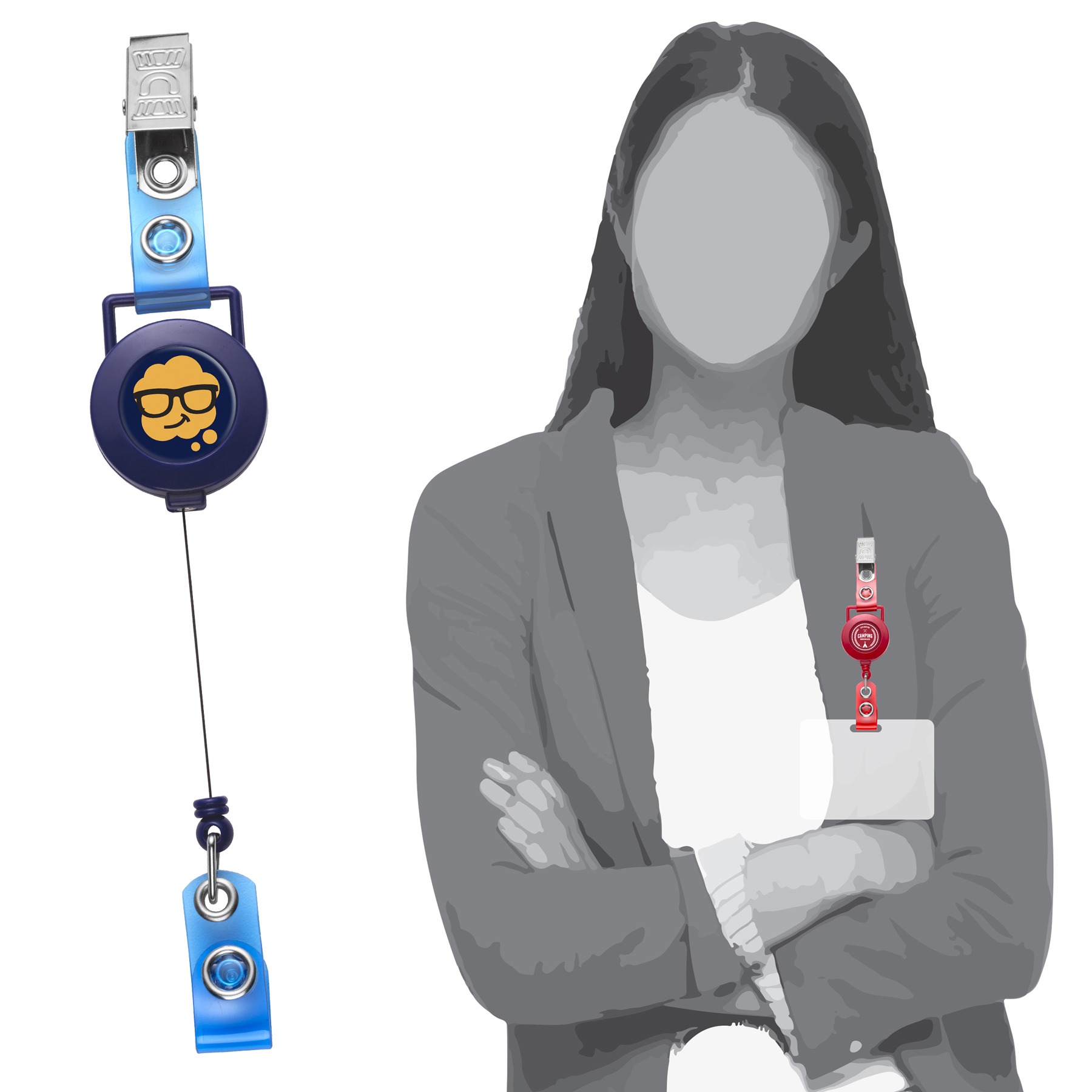 Picture of Square Hanger Retractable Badge Reel