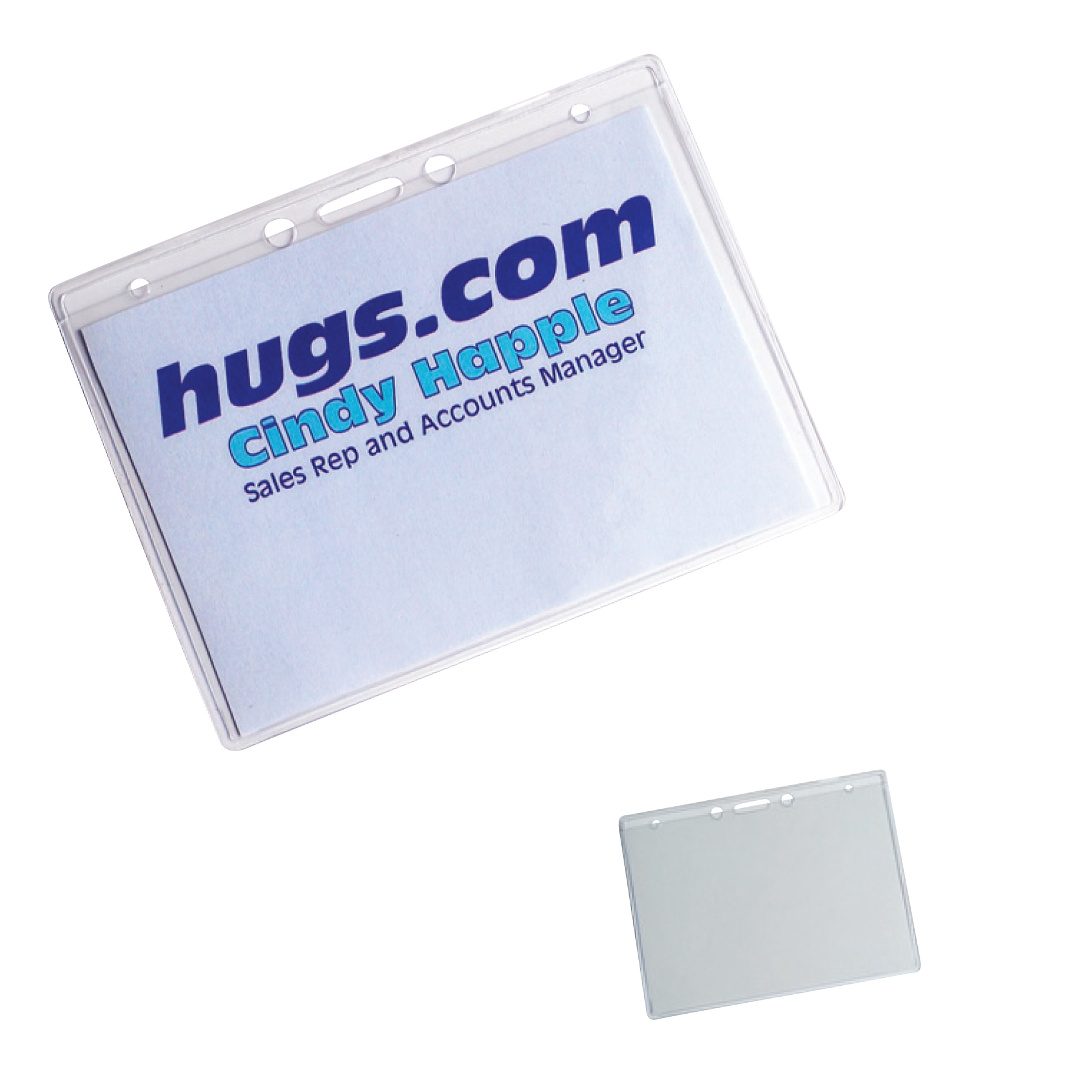 Picture of Vinyl Name Badge Holder W/ Hang Holes