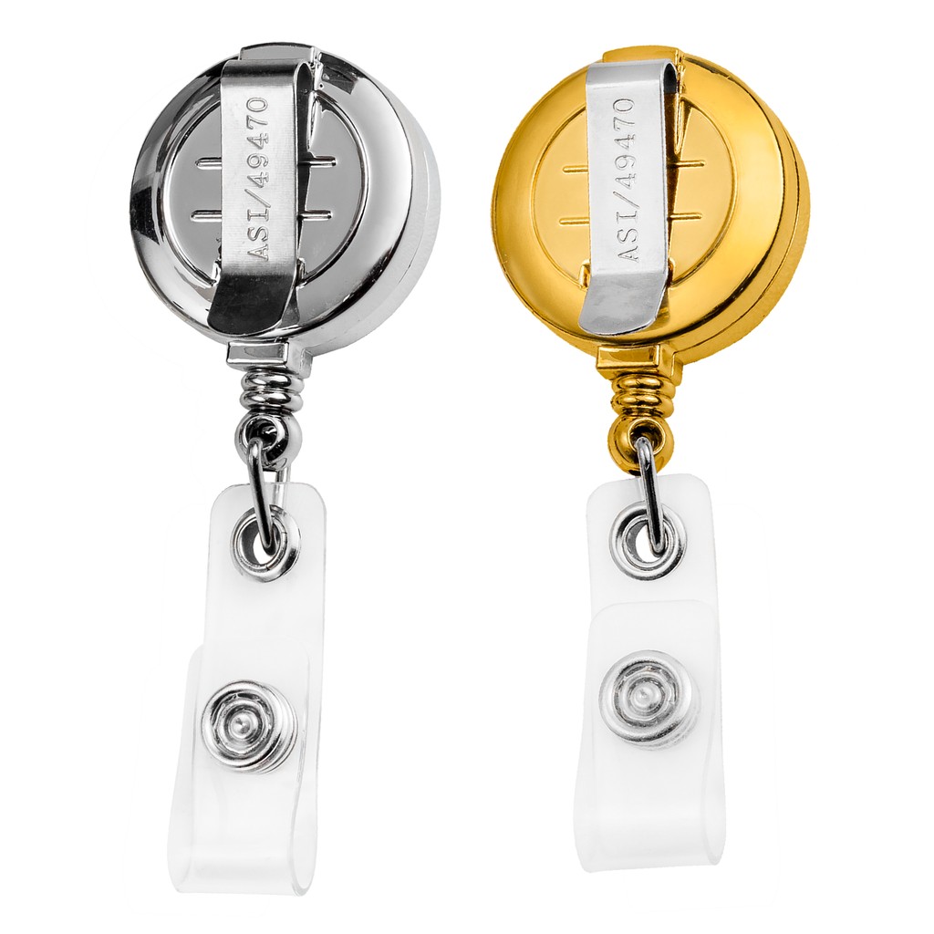 Picture of Metallic Finish Round Retractable Badge Reel