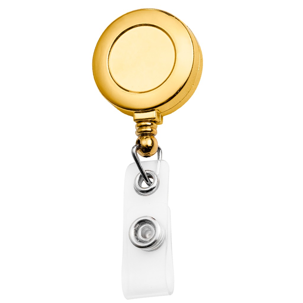 Picture of Metallic Finish Round Retractable Badge Reel