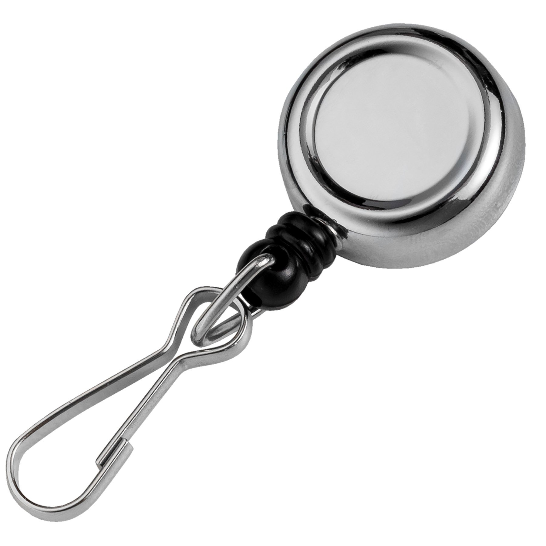 Picture of Round Chrome Finish Metal Retractable Badge Reel