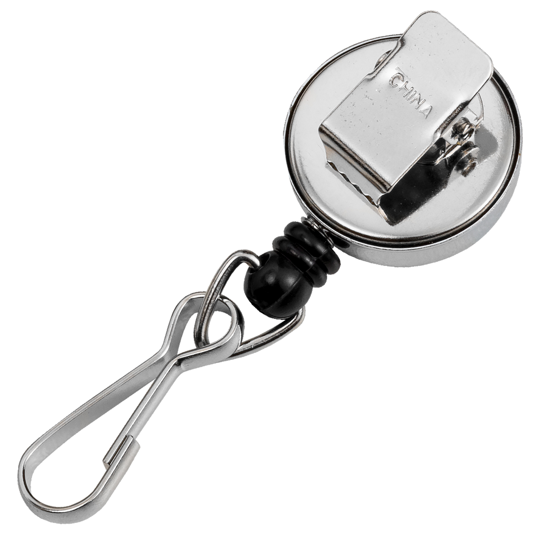Picture of Round Chrome Finish Metal Retractable Badge Reel