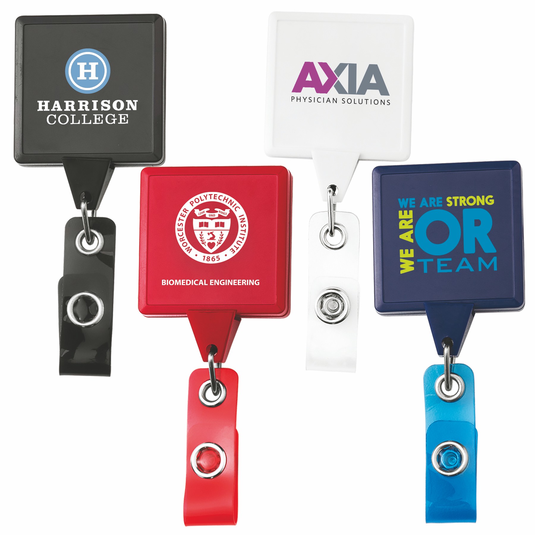 Picture of Jumbo Square Retractable Badge Reel w/belt Clip