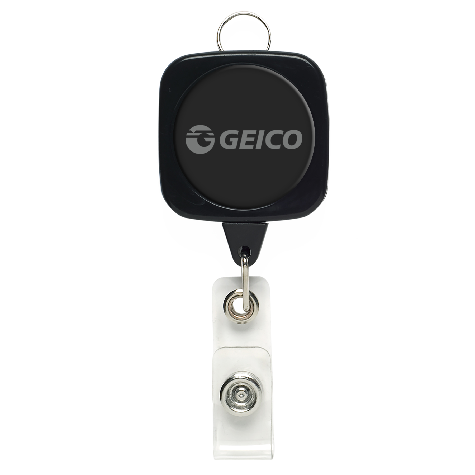 Picture of Jumbo Sqround Retractable Badge Reel w/lanyard attachment