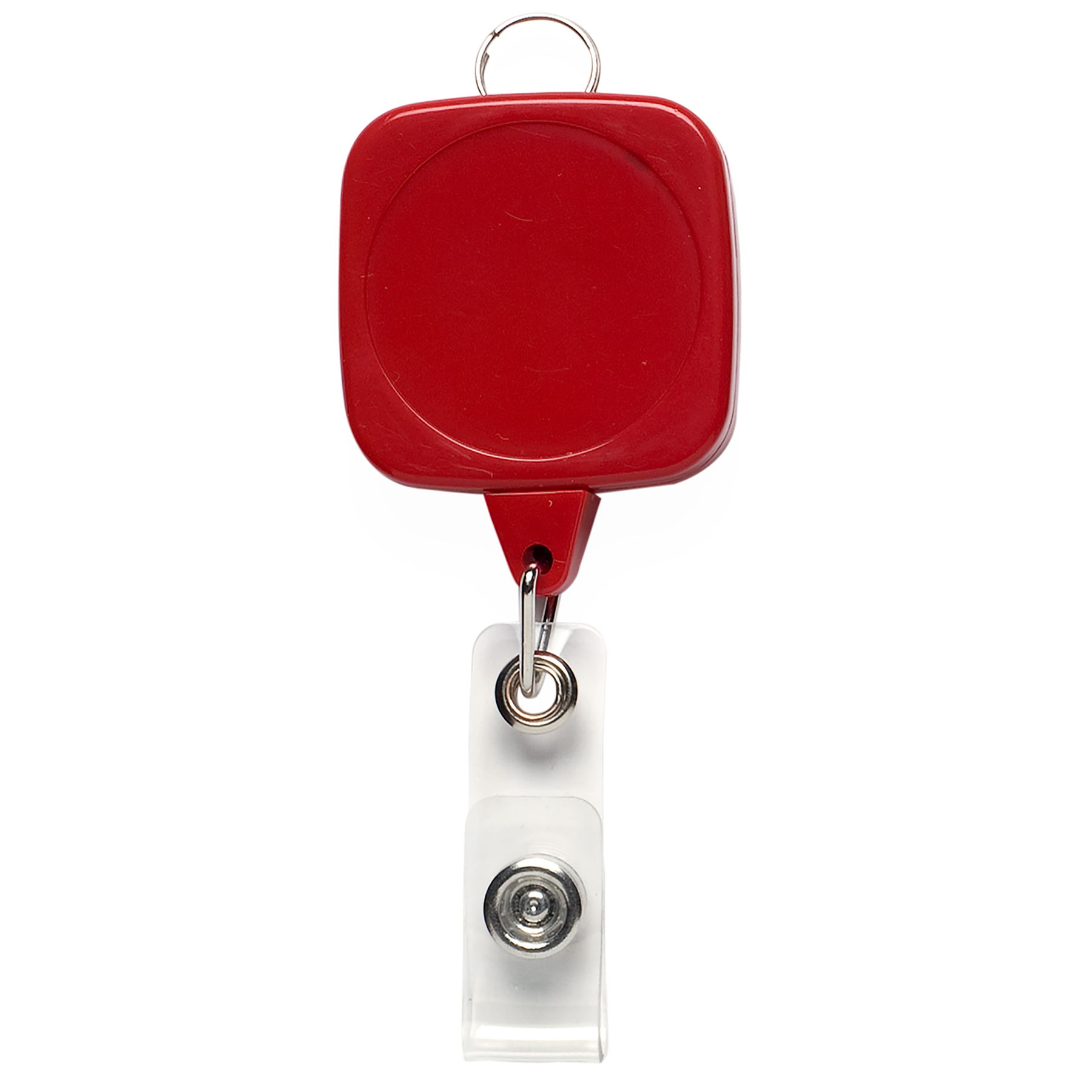 Picture of Jumbo Sqround Retractable Badge Reel w/lanyard attachment