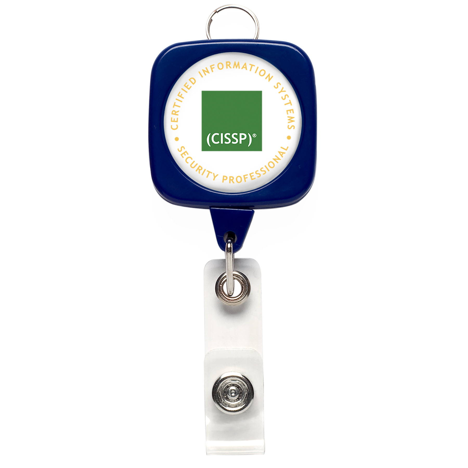 Picture of Jumbo Sqround Retractable Badge Reel w/lanyard attachment