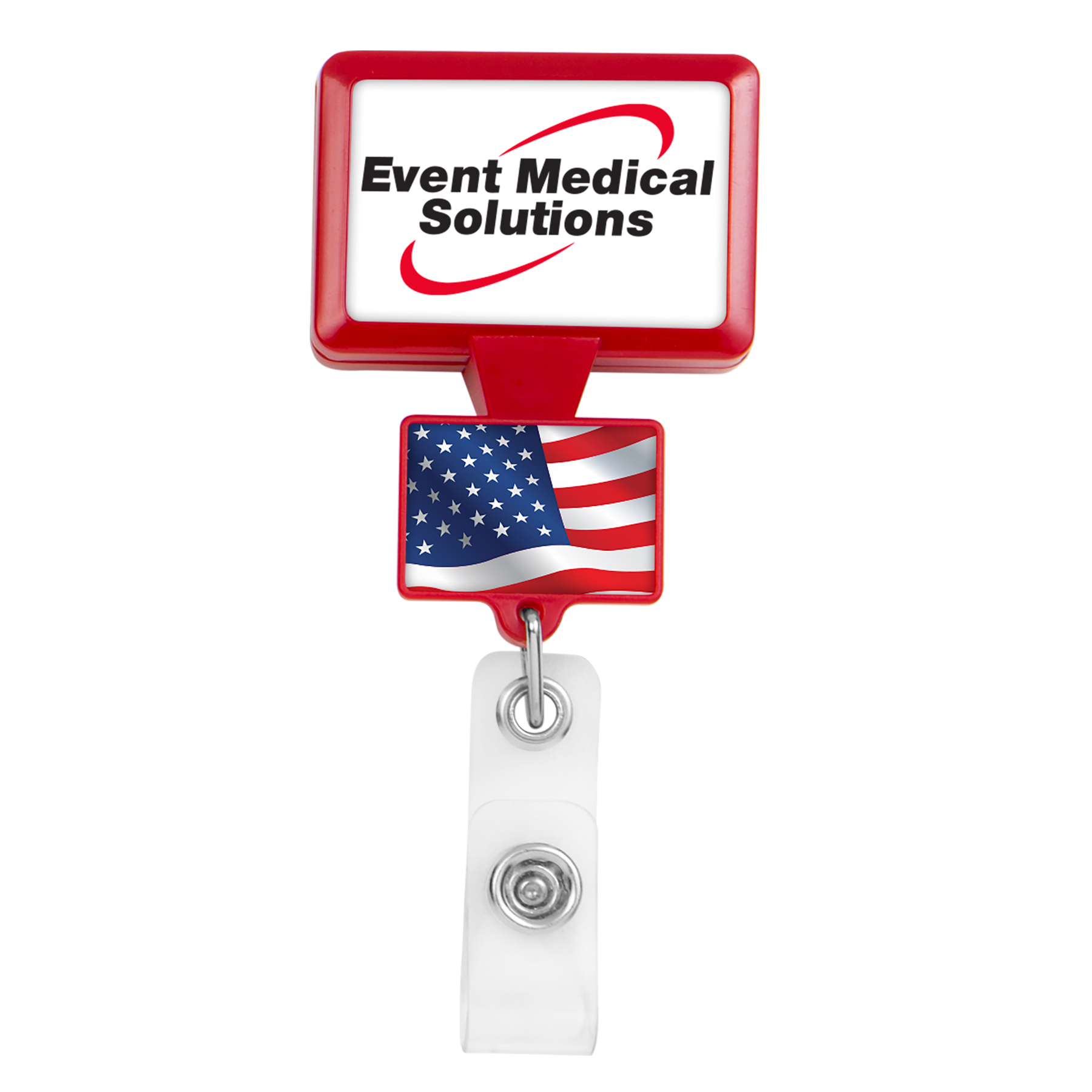 Picture of Double Up Rectangle Retractable Badge Reel