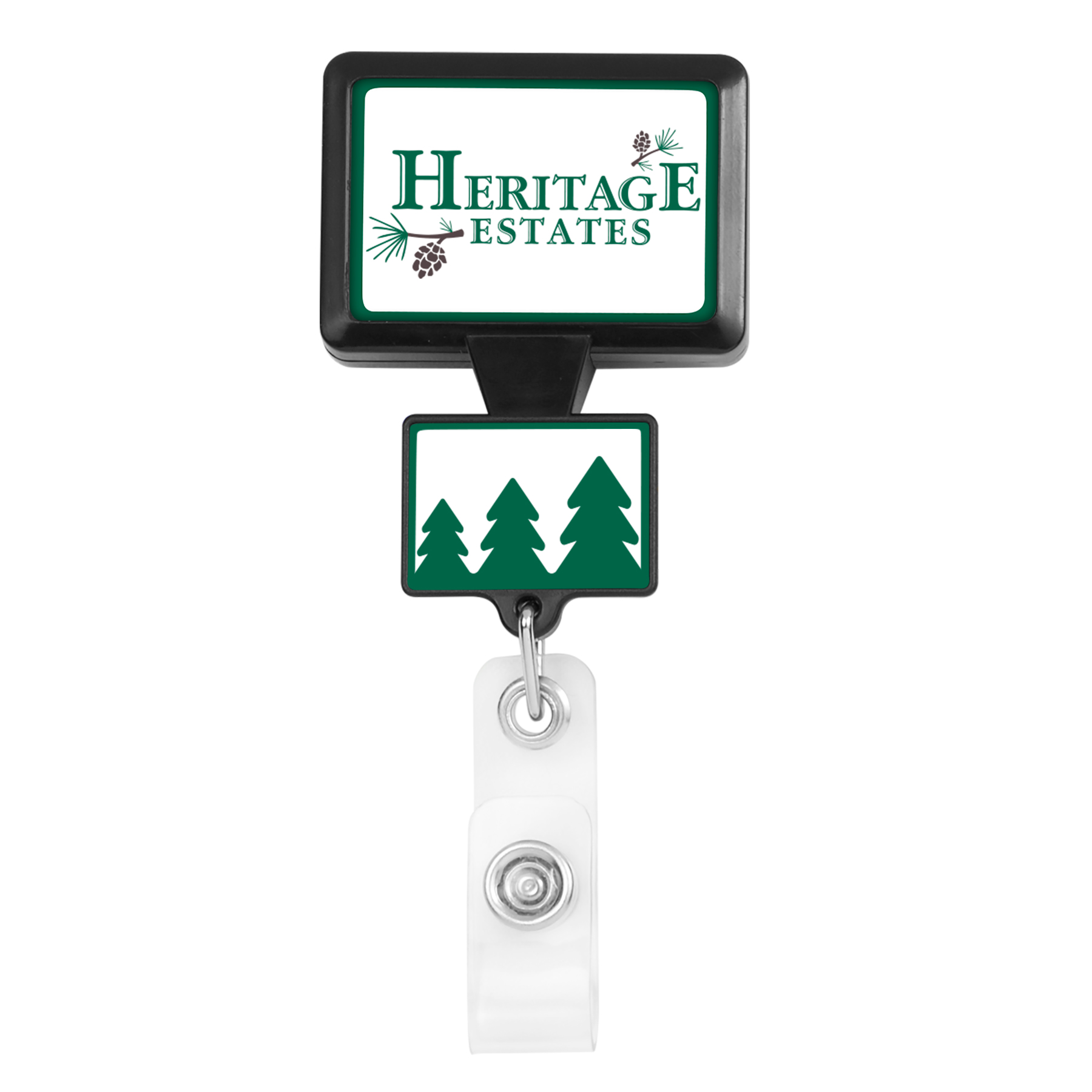 Picture of Double Up Rectangle Retractable Badge Reel