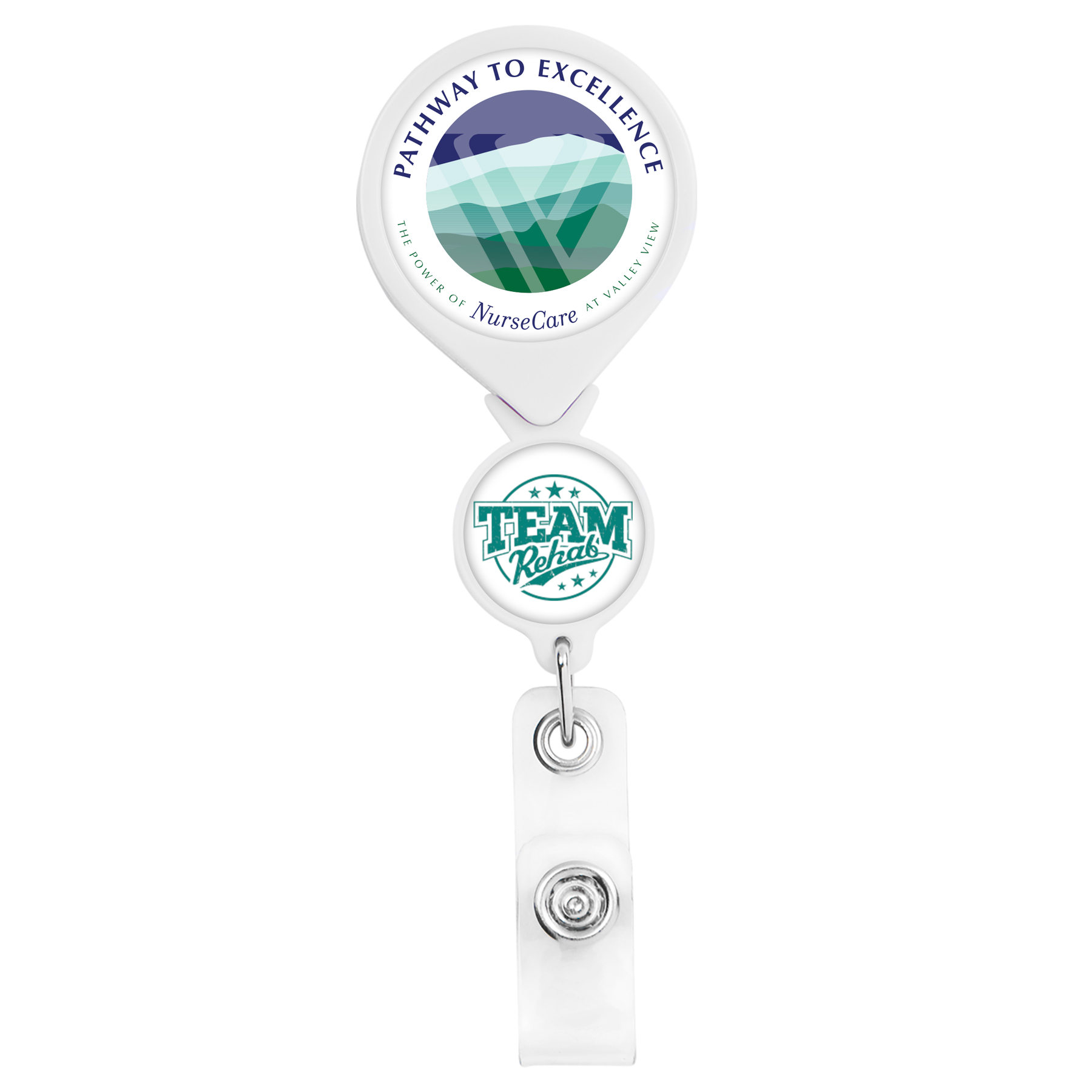 Picture of Double Up Round Retractable Badge Reel