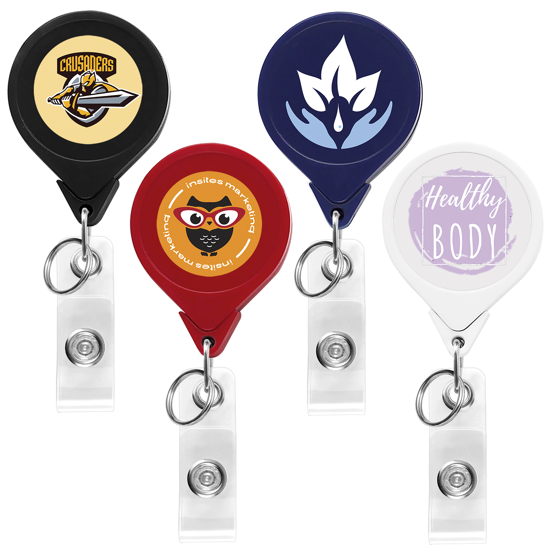 Picture of Round Dual Back Retractable Badge Reel