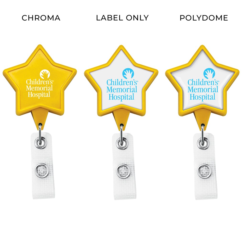 Picture of Jumbo Anti-Microbial Star Retractable Badge Reel