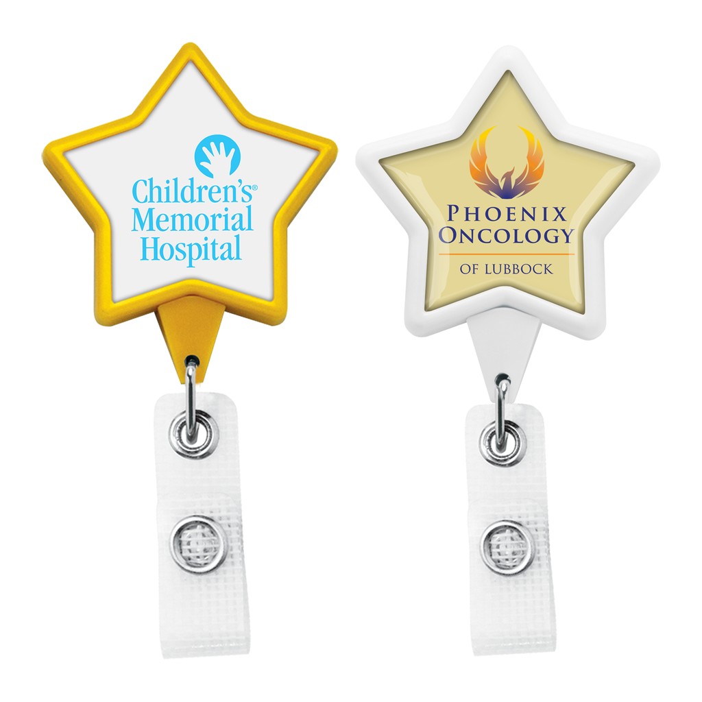 Picture of Jumbo Anti-Microbial Star Retractable Badge Reel