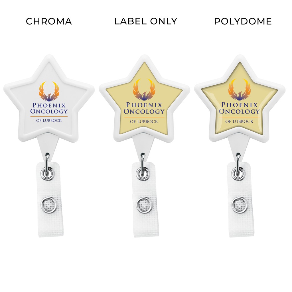 Picture of Jumbo Anti-Microbial Star Retractable Badge Reel