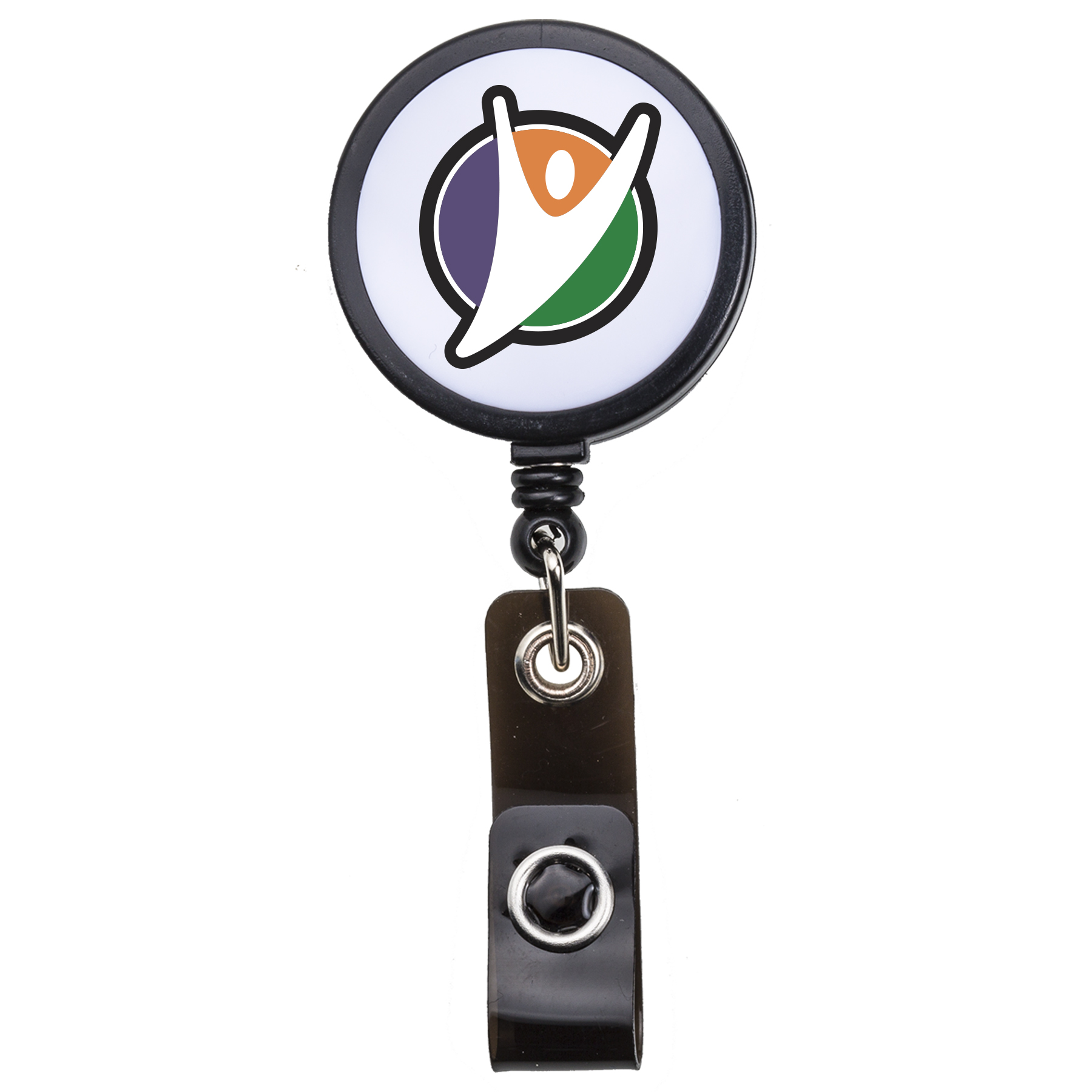 Picture of White Face Retractable Badge Reel