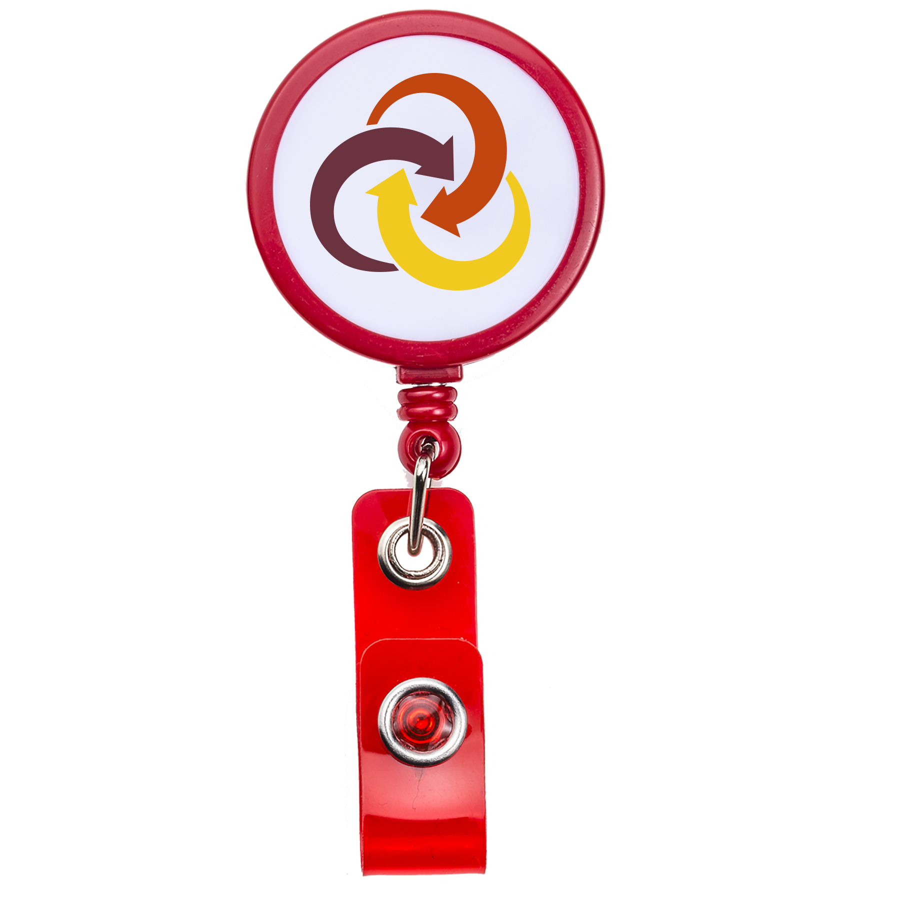 Picture of White Face Retractable Badge Reel