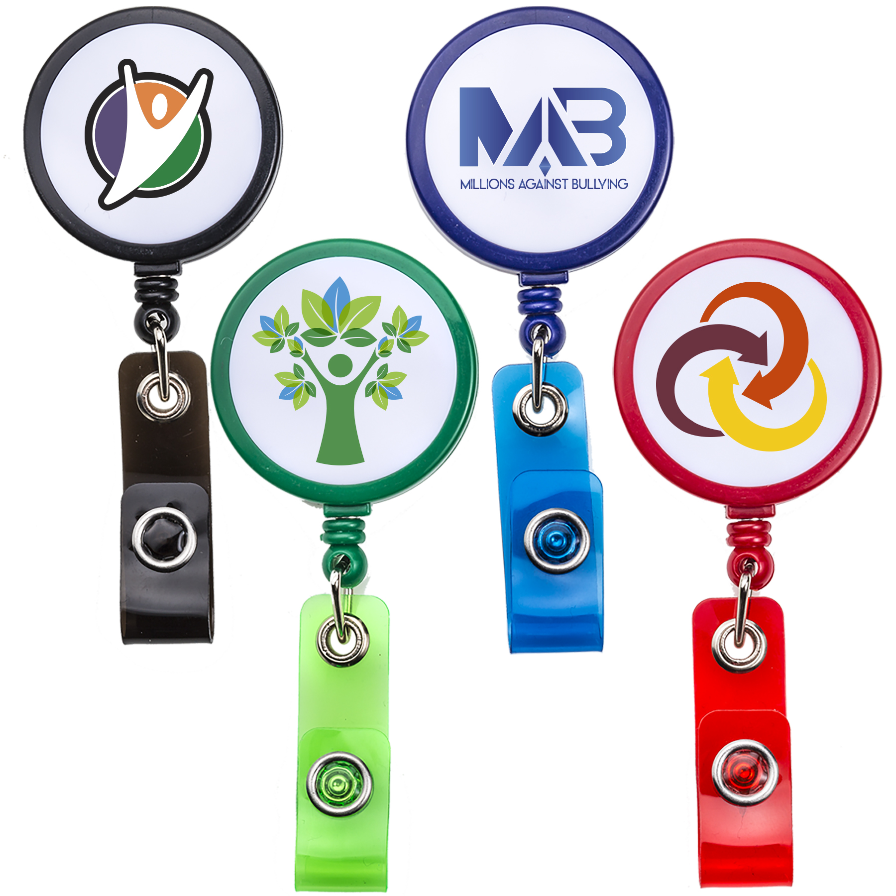 Picture of White Face Retractable Badge Reel