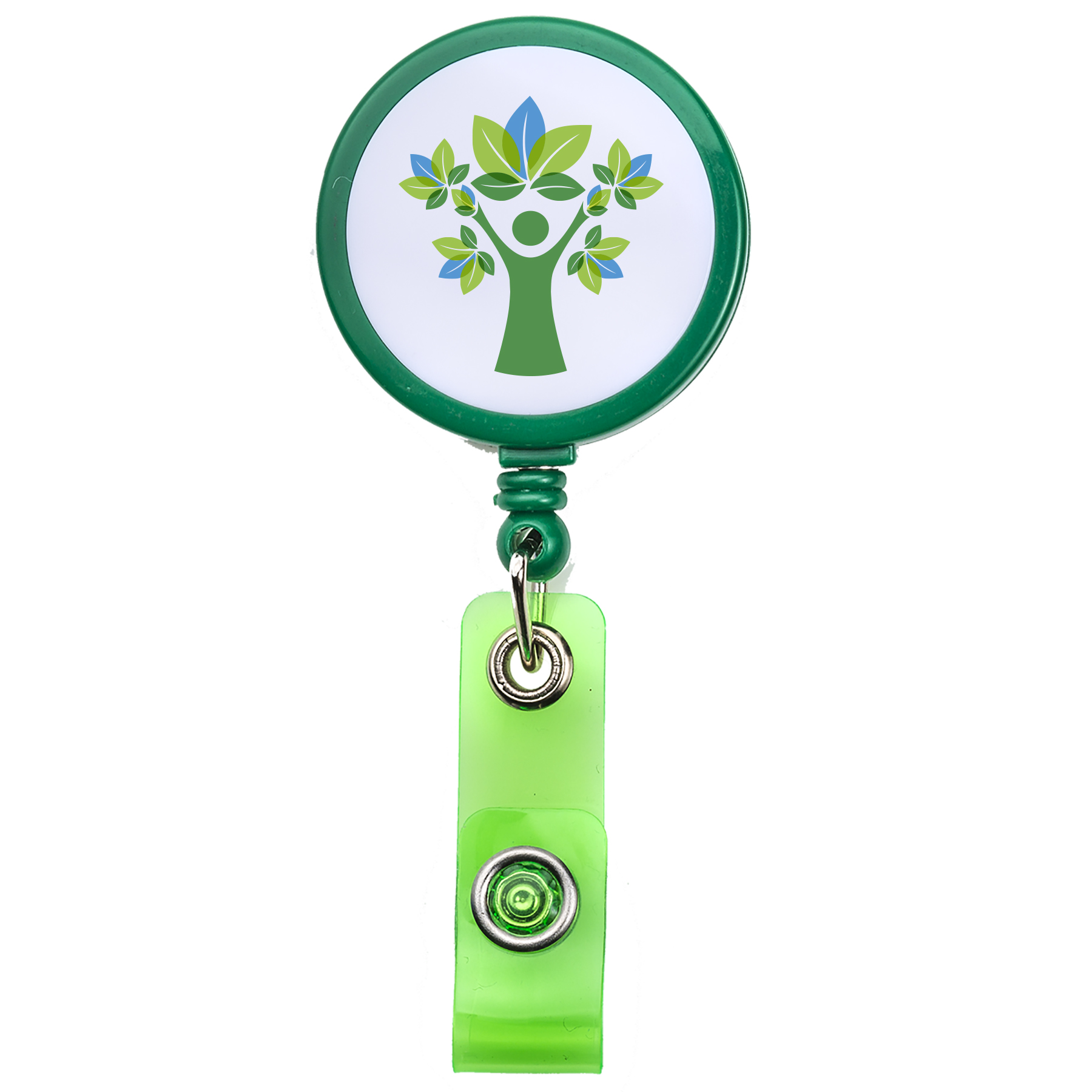 Picture of White Face Retractable Badge Reel