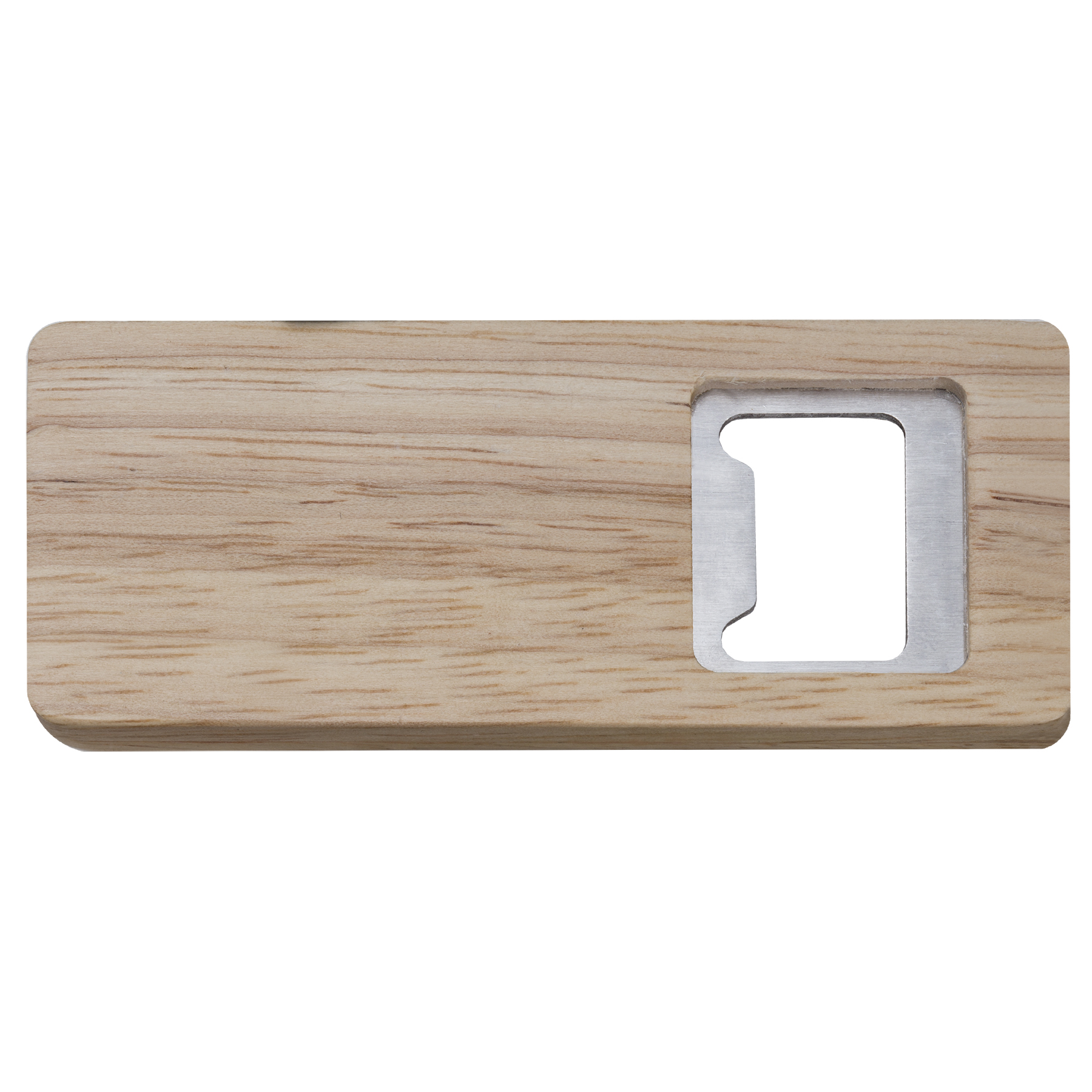 Picture of Rectangle Wood Bottle Opener