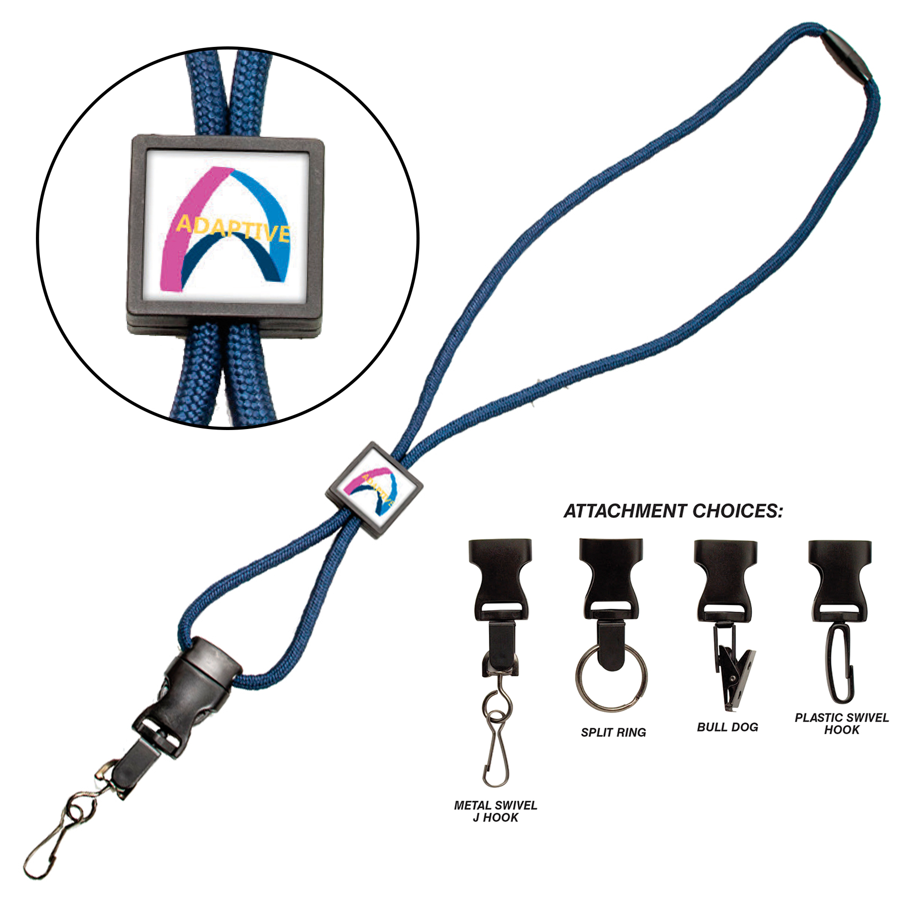 Picture of Braided Lanyard w/square slider
