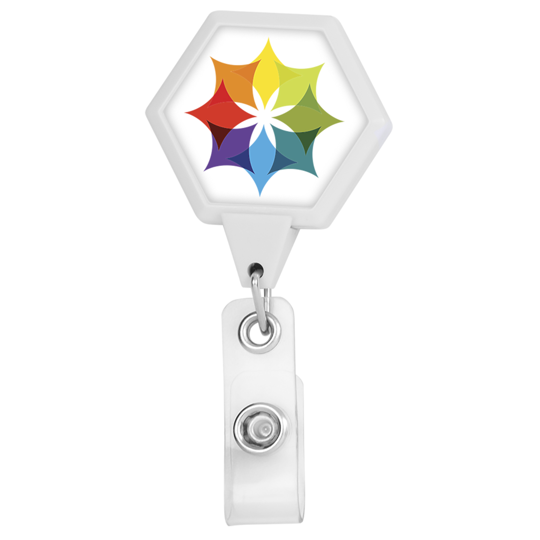 Picture of JUMBO Hexagon Retractable Badge Reel