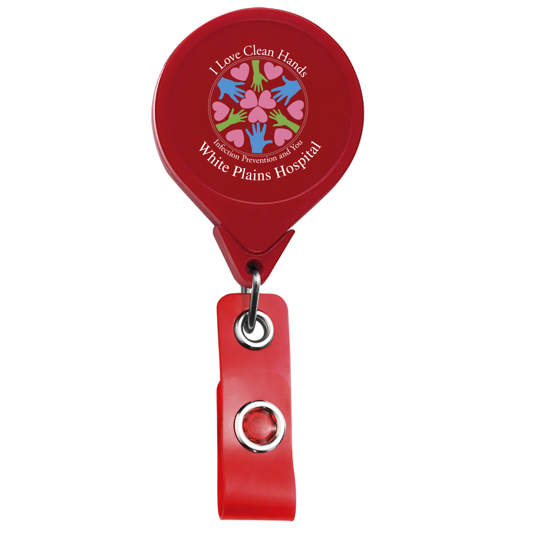 Picture of Jumbo Round Retractable Badge Reel w/belt clip
