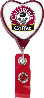 Picture of Jumbo Heart Retractable Badge Reel
