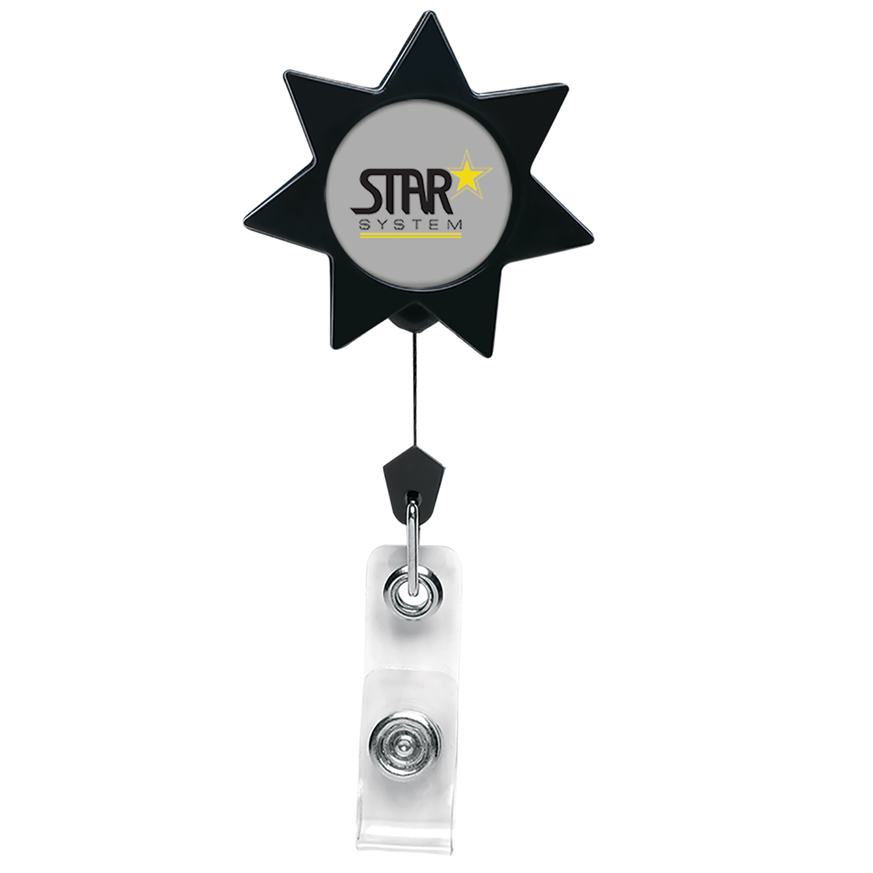Picture of 7 Point Star Retractable Badge Reel