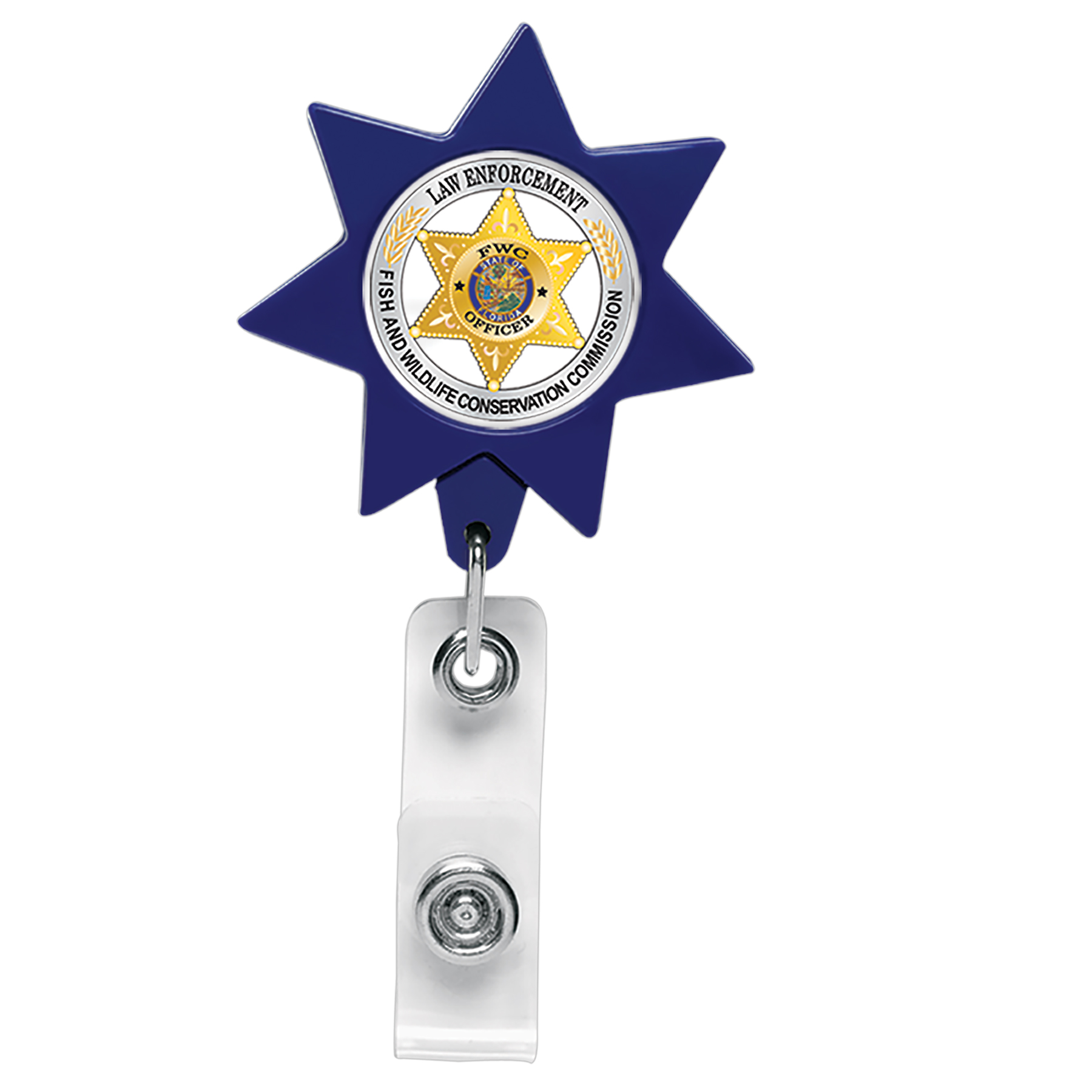 Picture of 7 Point Star Retractable Badge Reel