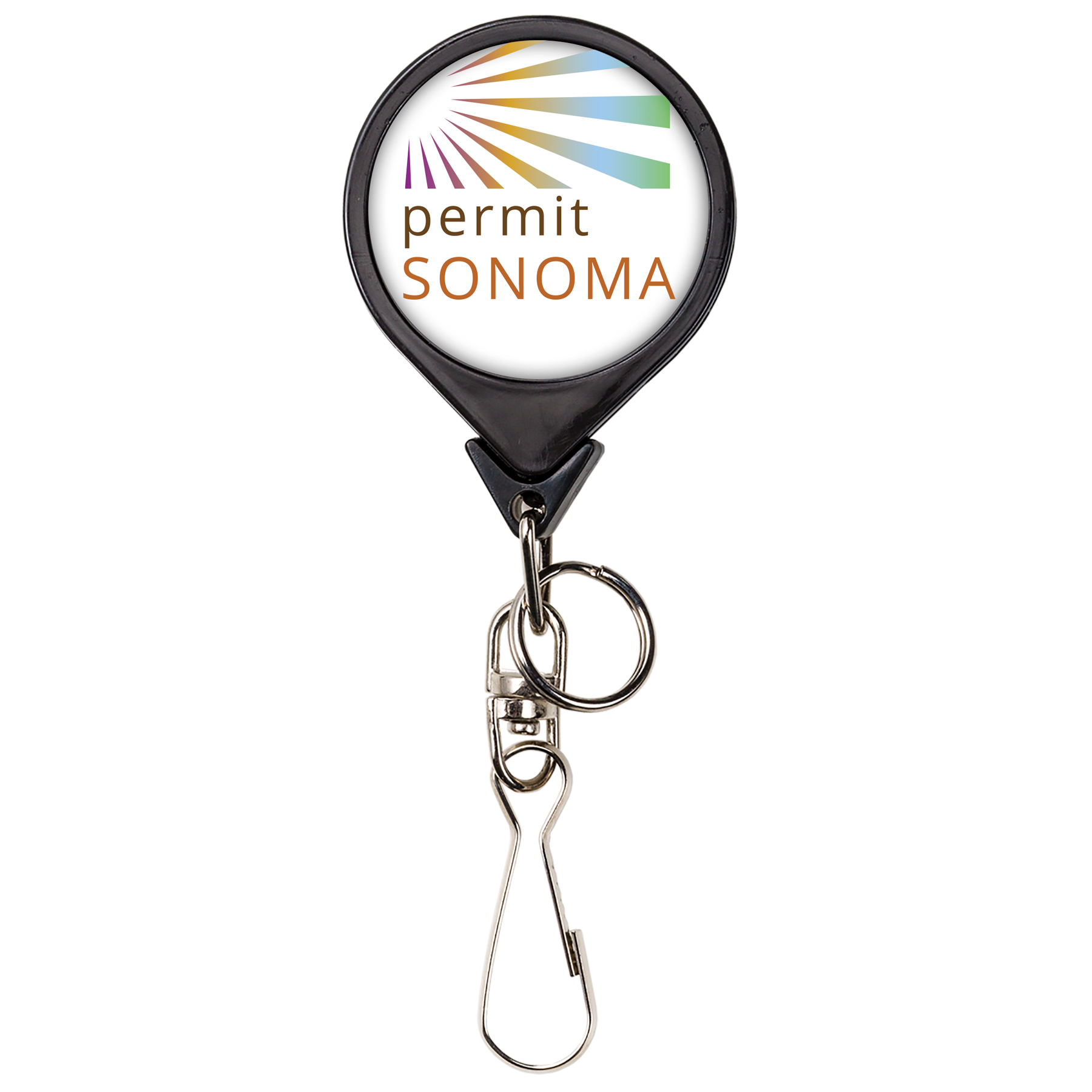Picture of Bamboo Jumbo Round Retractable Badge Reel