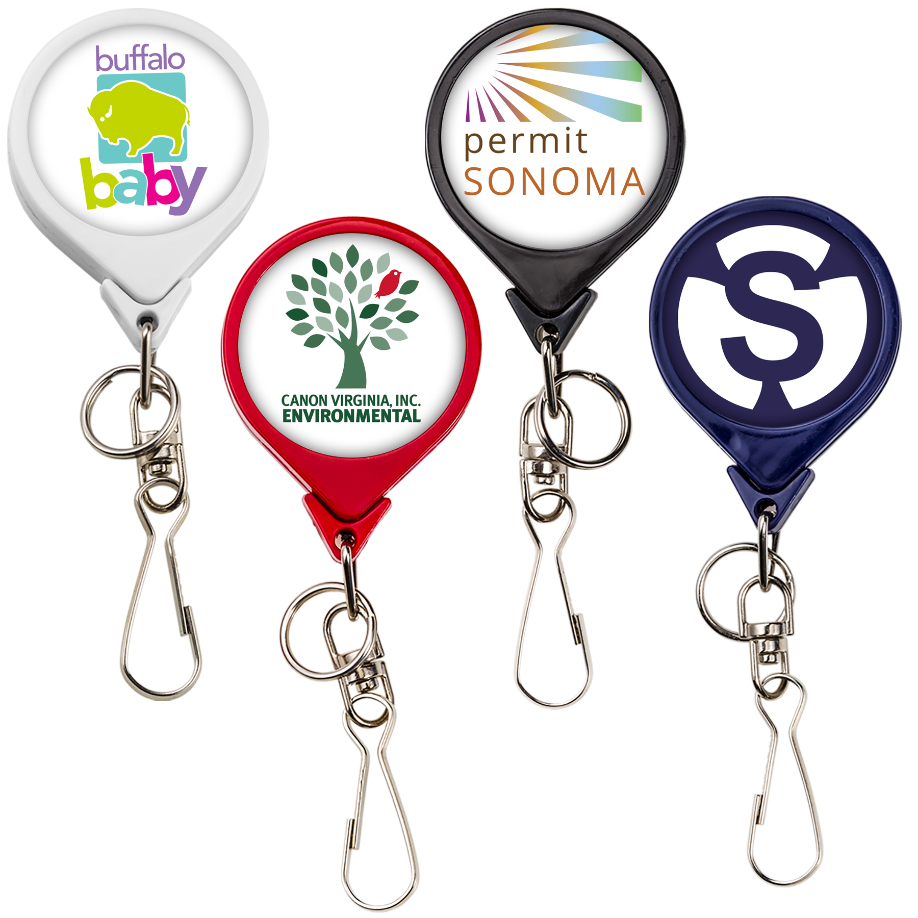 Picture of Bamboo Jumbo Round Retractable Badge Reel