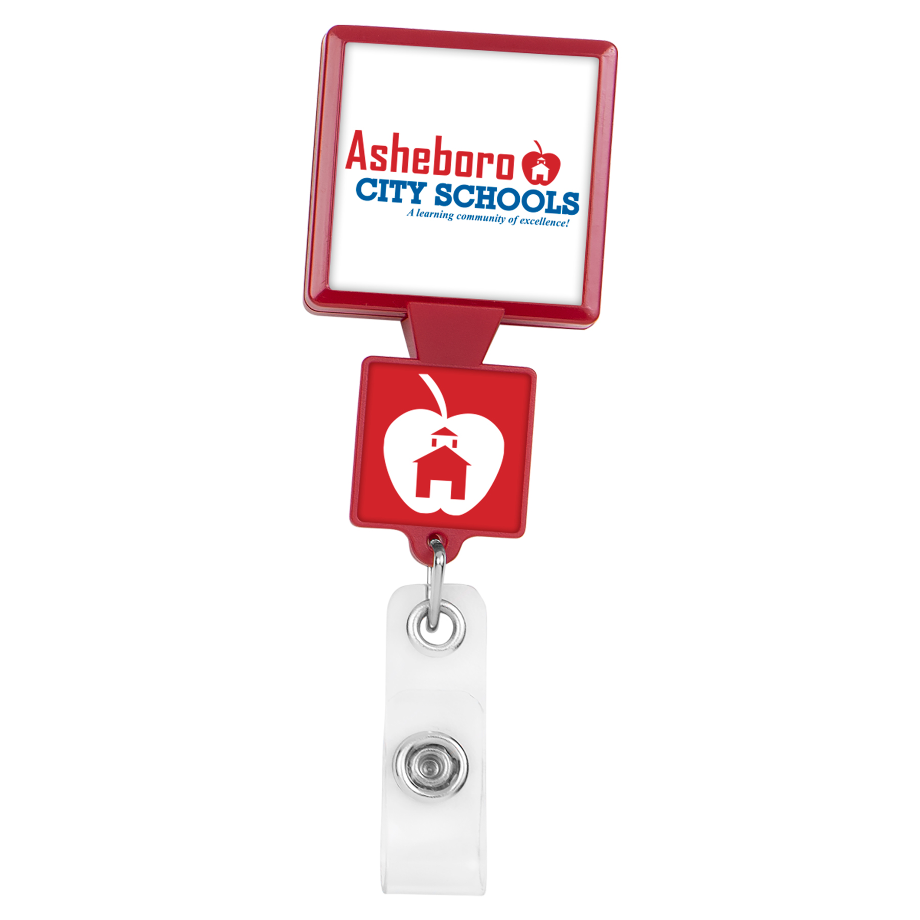 Picture of Double Up Square Retractable Badge Reel