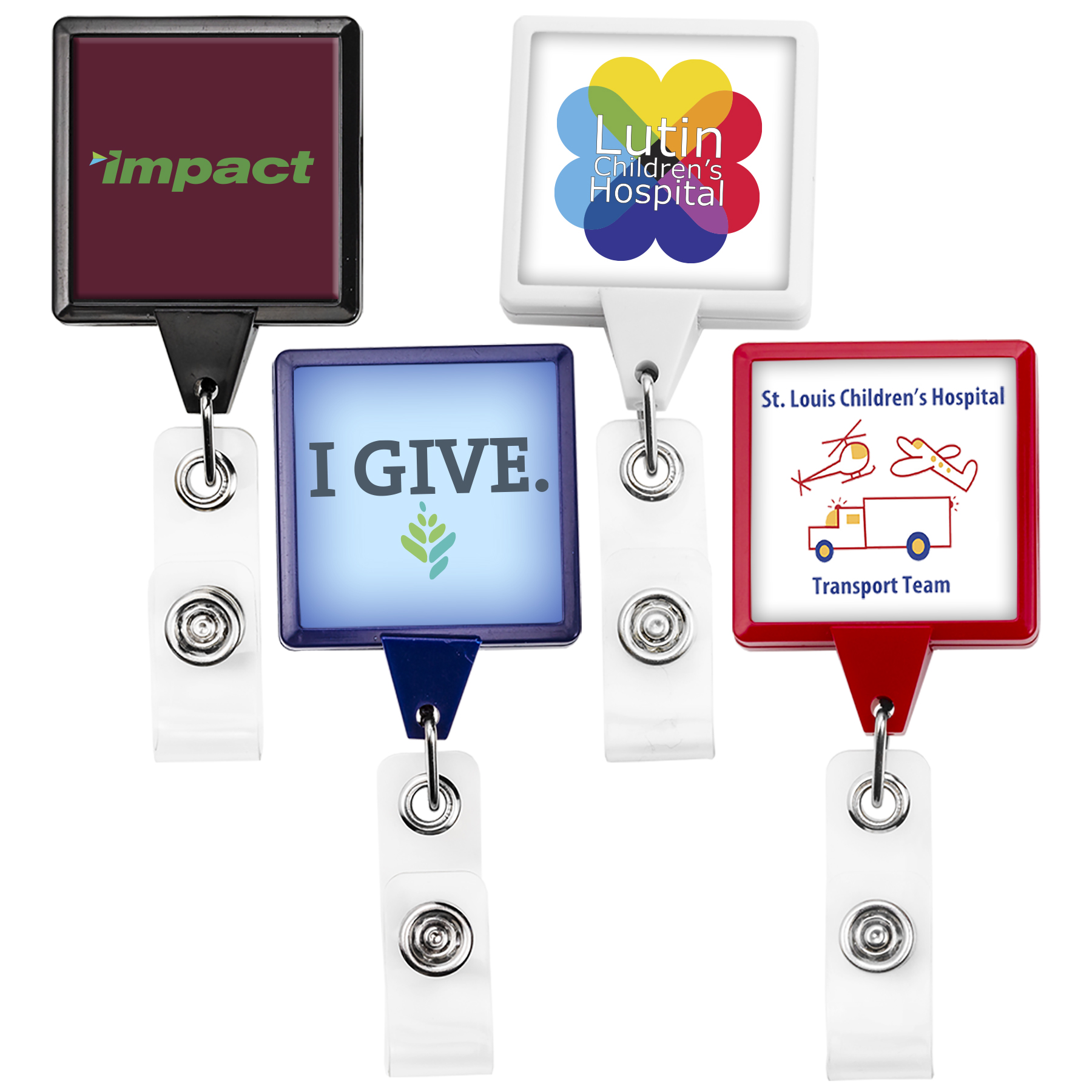Picture of Magnet Back Jumbo Square Retractable Badge Reel