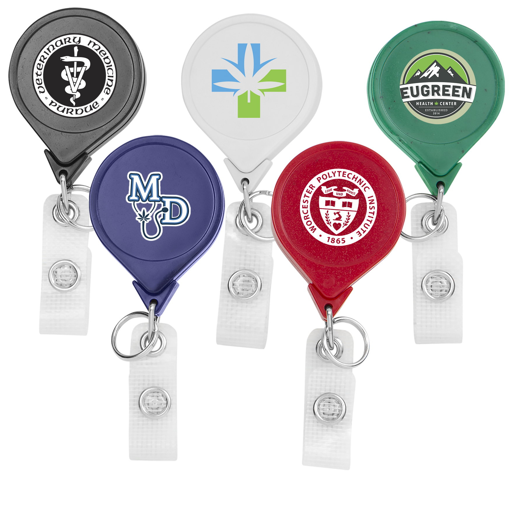 Picture of Hemp Jumbo Round Retractable Badge Reel