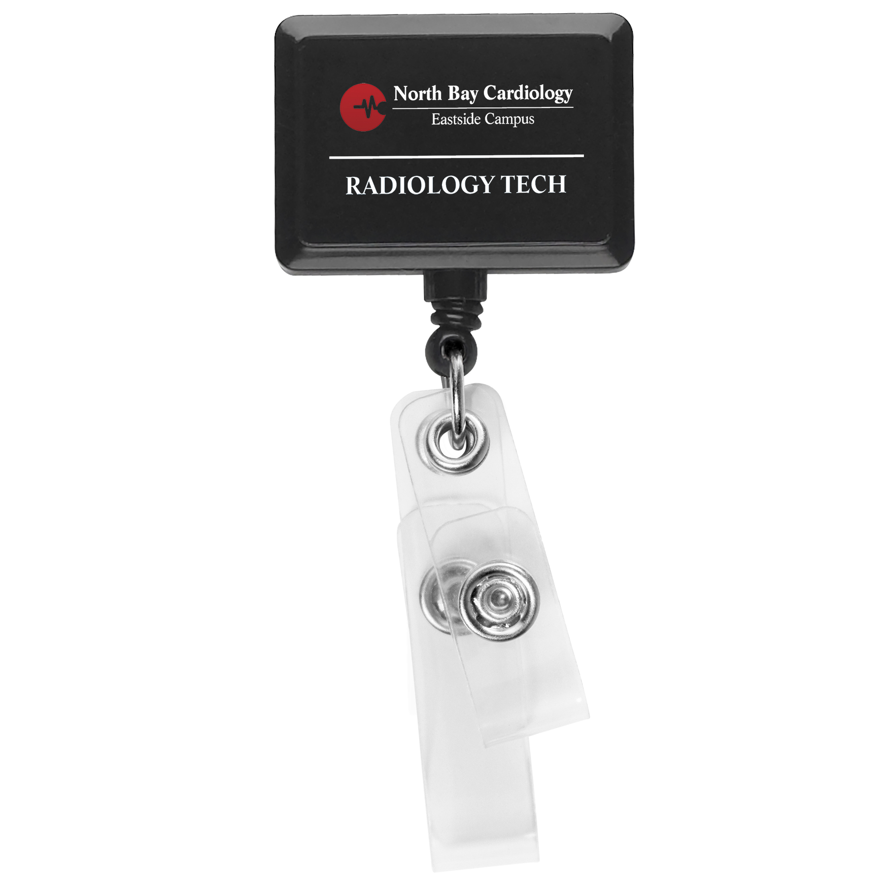 Picture of Anti-Microbial Rectangle 2 Strap Retractable Badge Reel