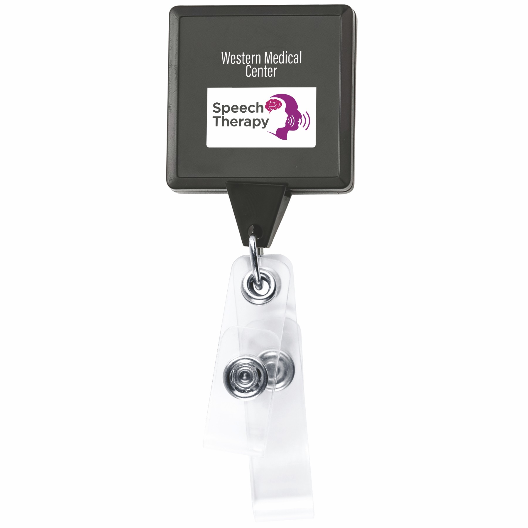 Picture of Anti-Microbial Square 2 Strap Retractable Badge Reel
