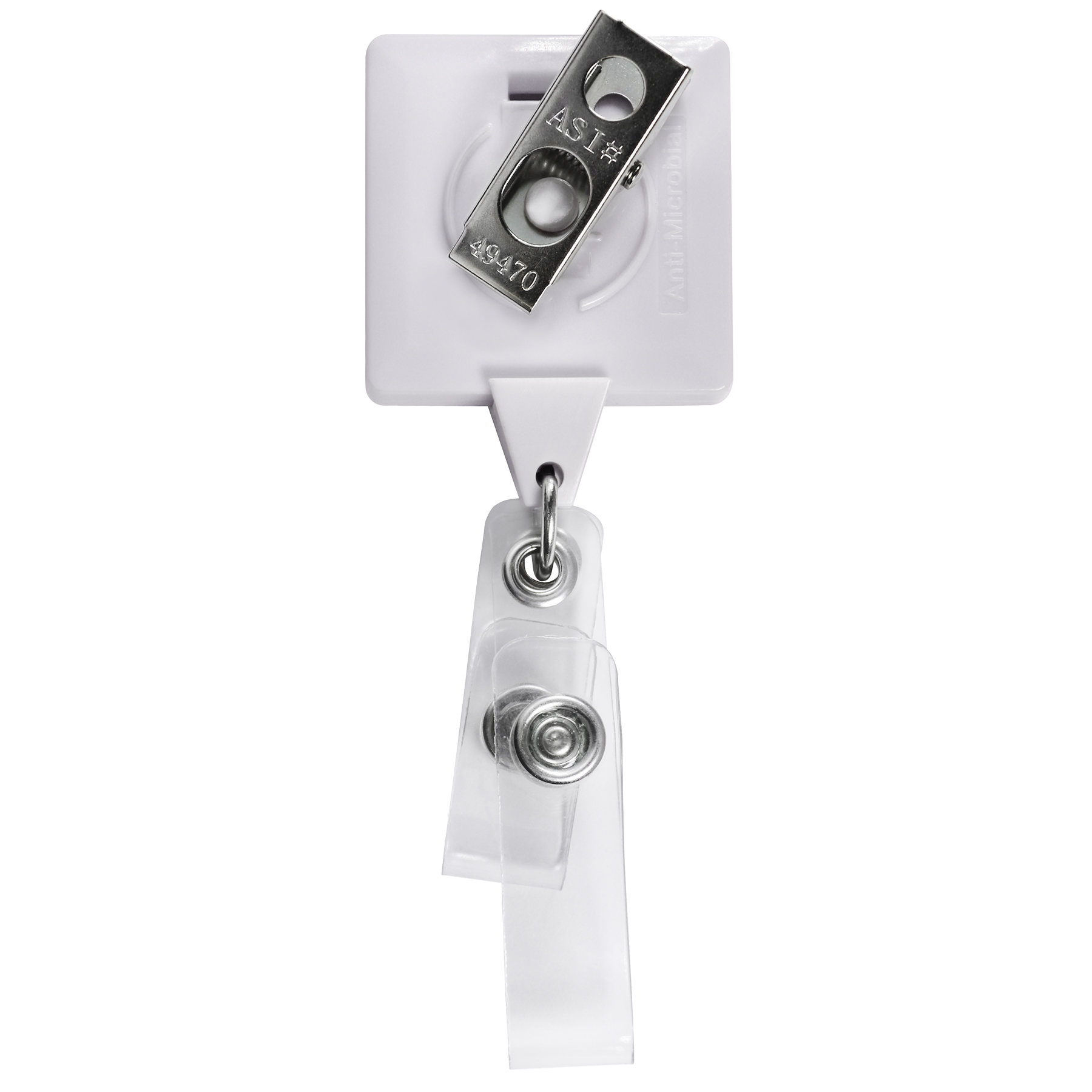 Picture of Anti-Microbial Square 2 Strap Retractable Badge Reel