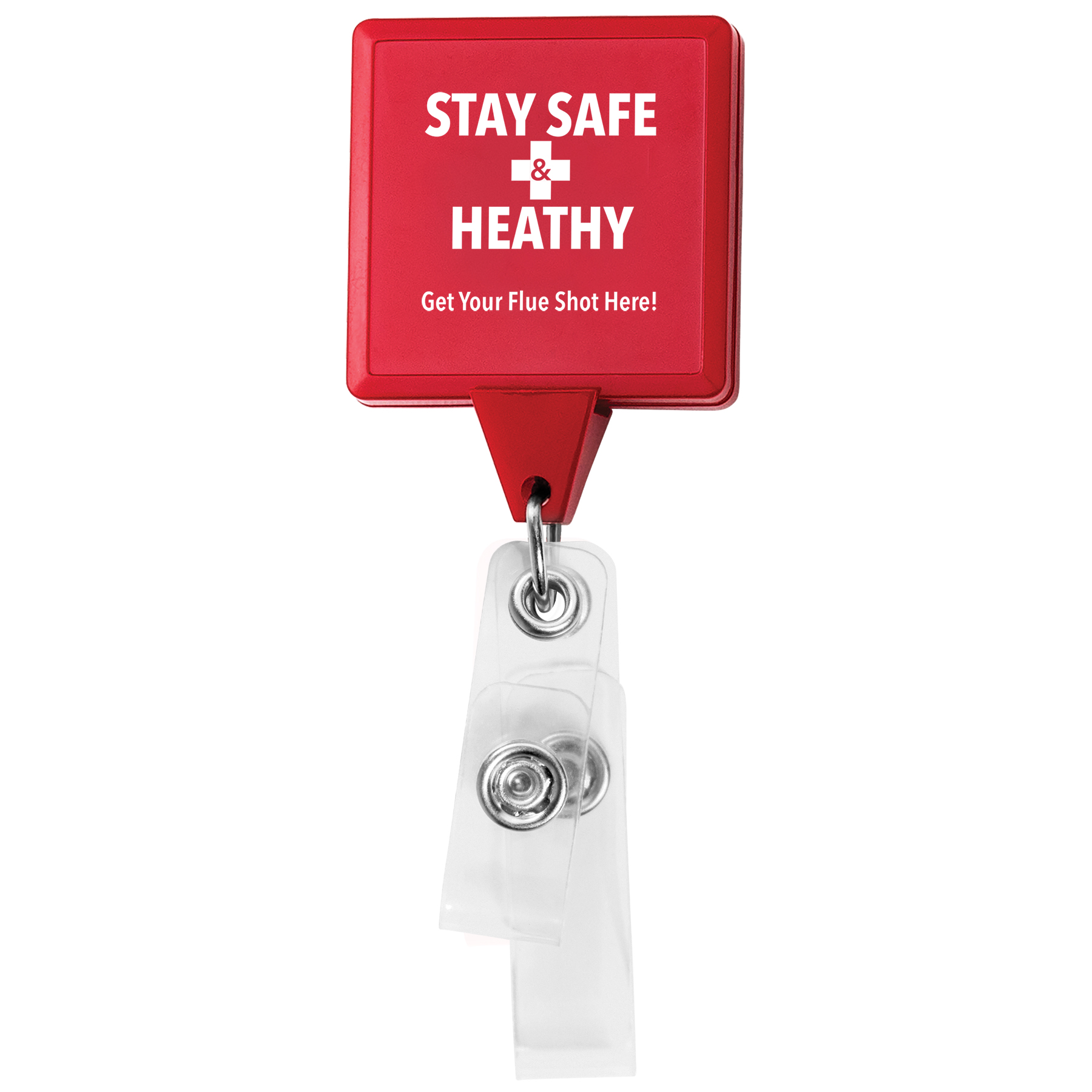 Picture of Anti-Microbial Square 2 Strap Retractable Badge Reel