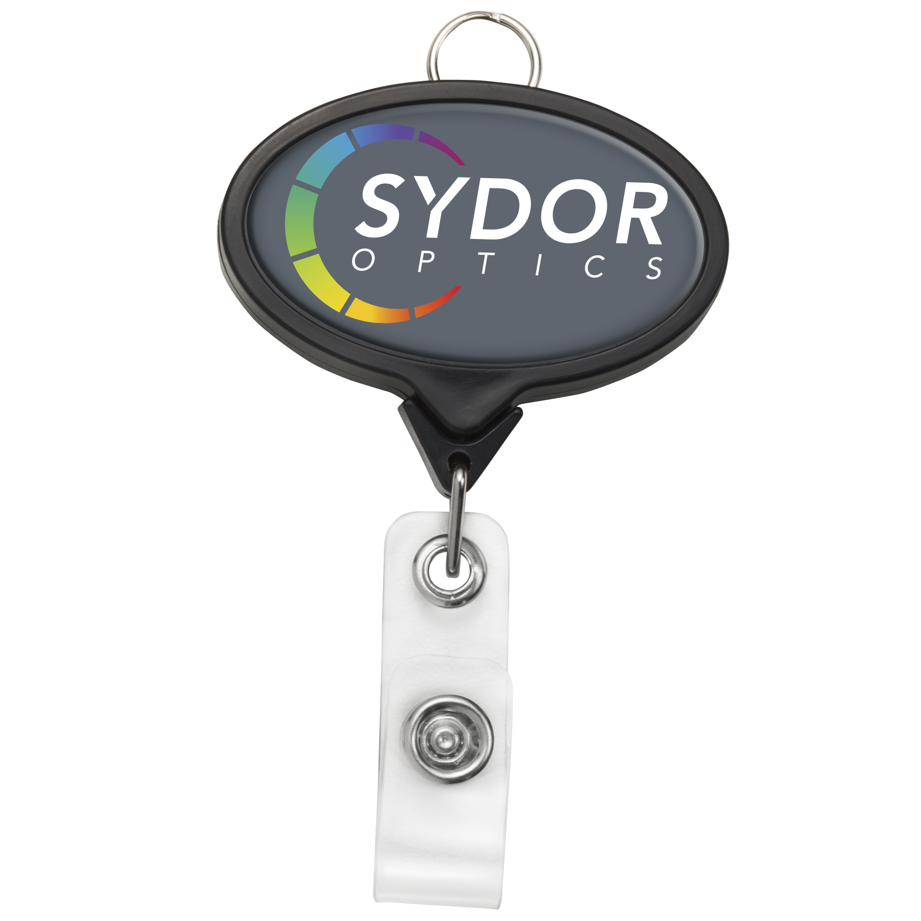 Picture of Jumbo Oval Retractable Badge Reel w/lanyard attachment