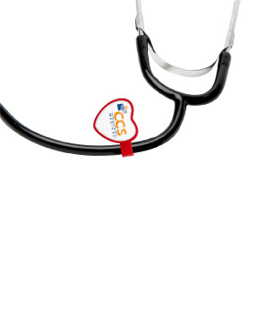 Picture of Anti-Microbial Heart Stethoscope ID Tag