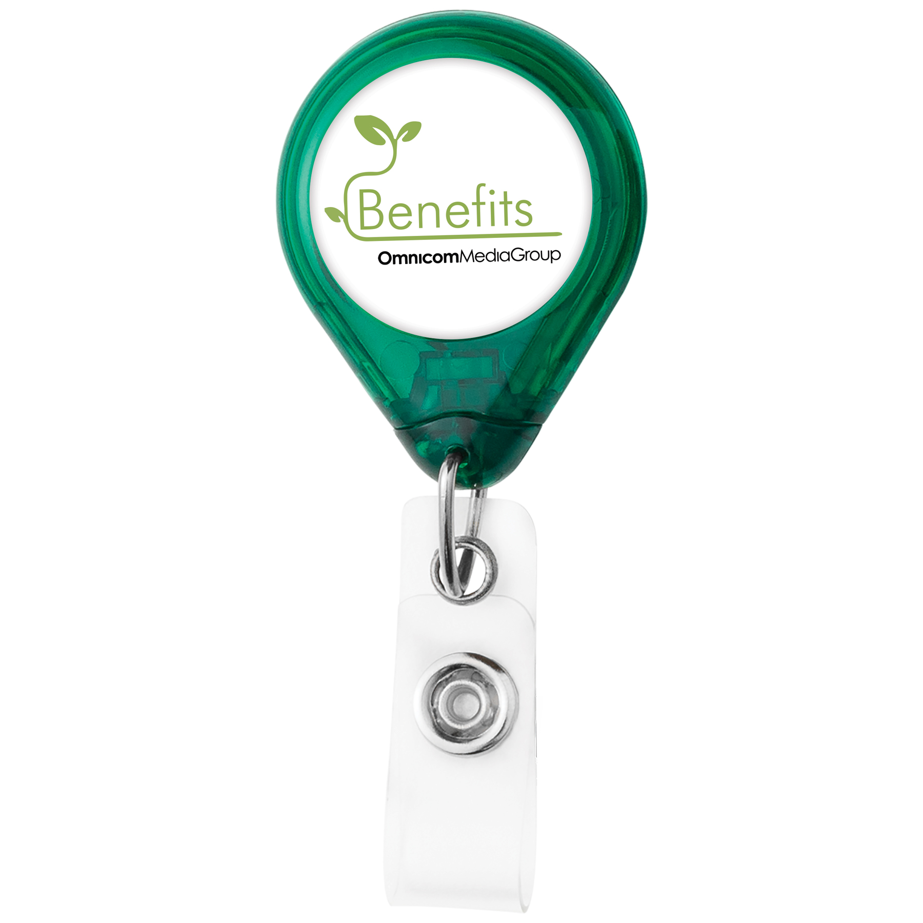 Picture of Translucent D-Bak Retractable Badge Reel - Translucent