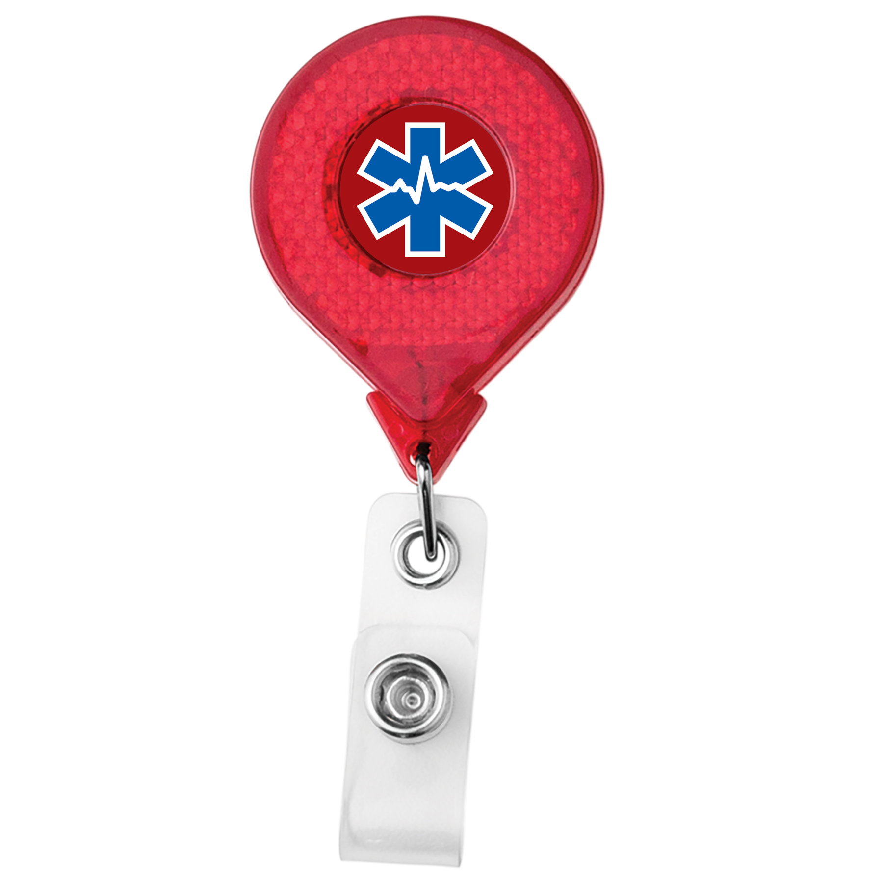 Picture of Jumbo Round Reflective Retractable Badge Reel