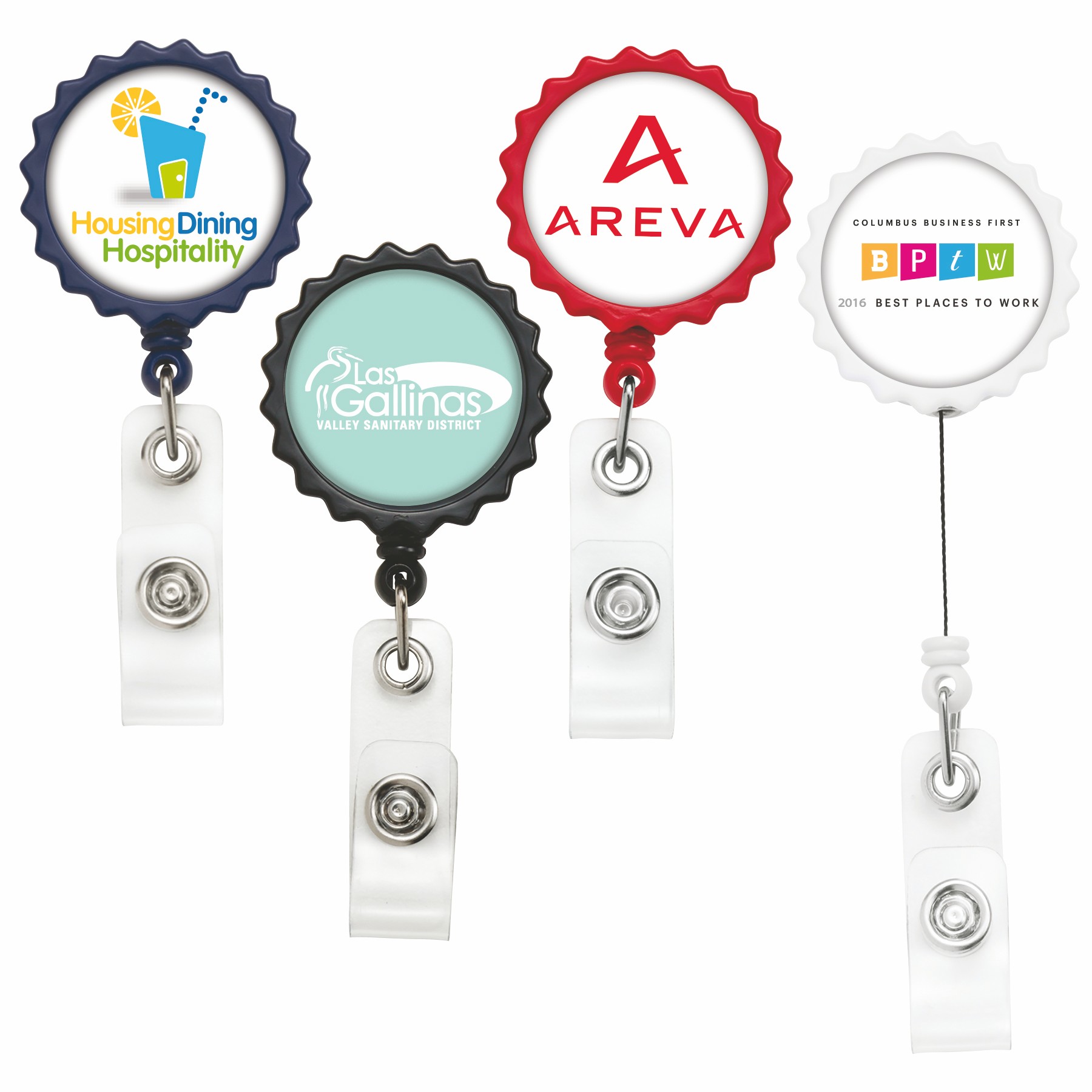Picture of Bottle Cap Retractable Badge Reel